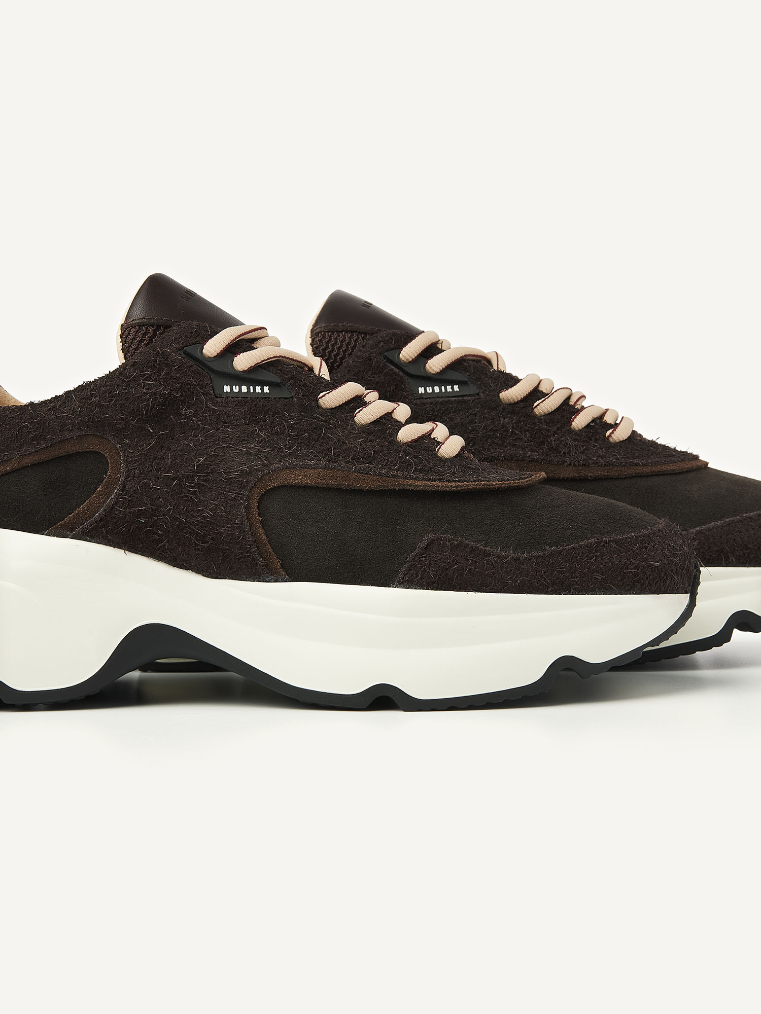 Ross Zay | Braune Hairy Sneakers für Damen