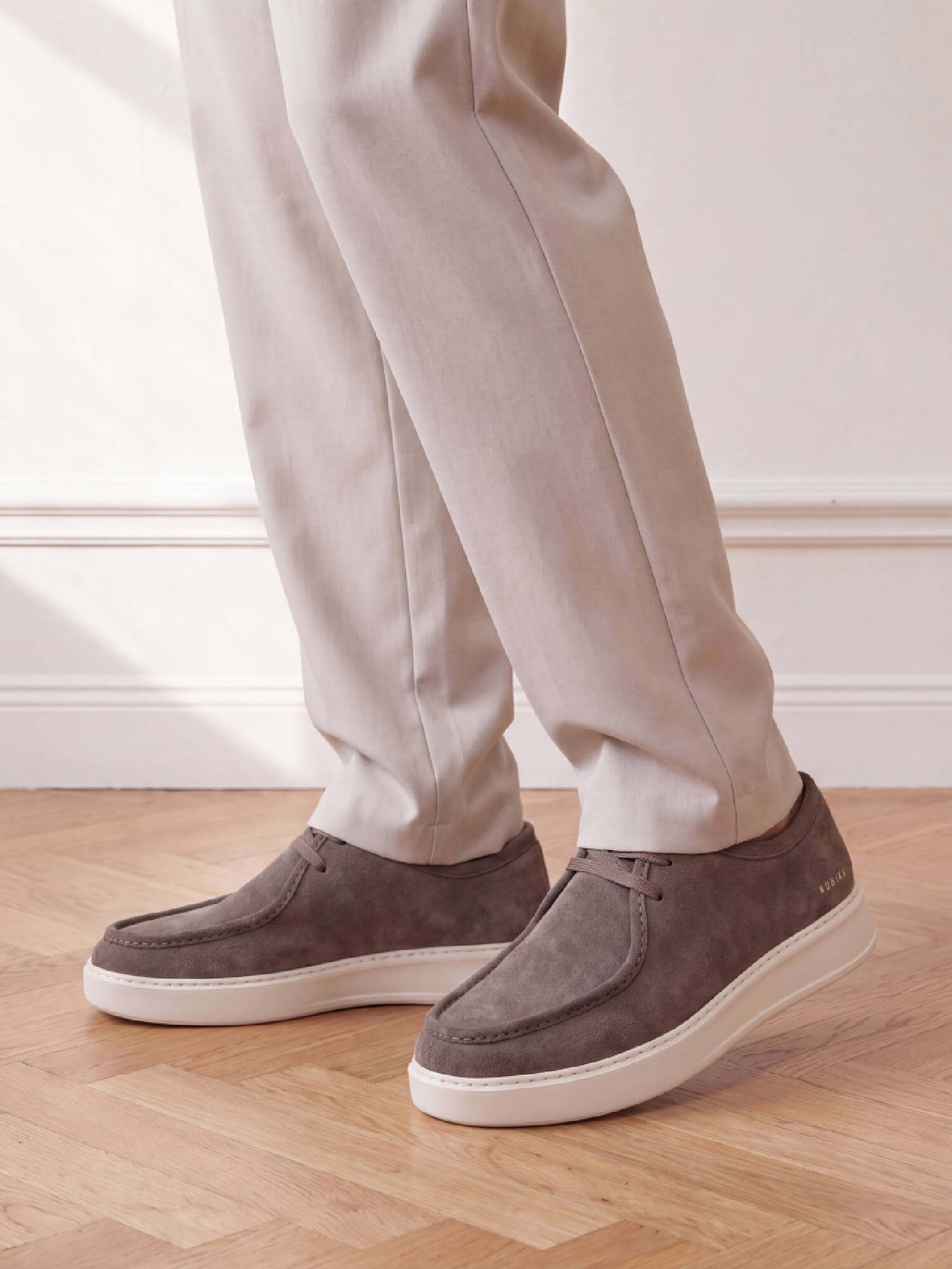 Vick Ryan | Baskets en Daim Gris pour Homme