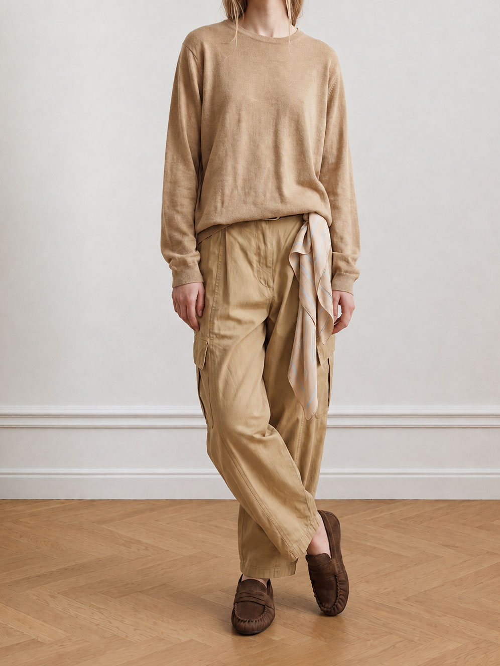 Riley Mio | Olive Pony Loafers for Women