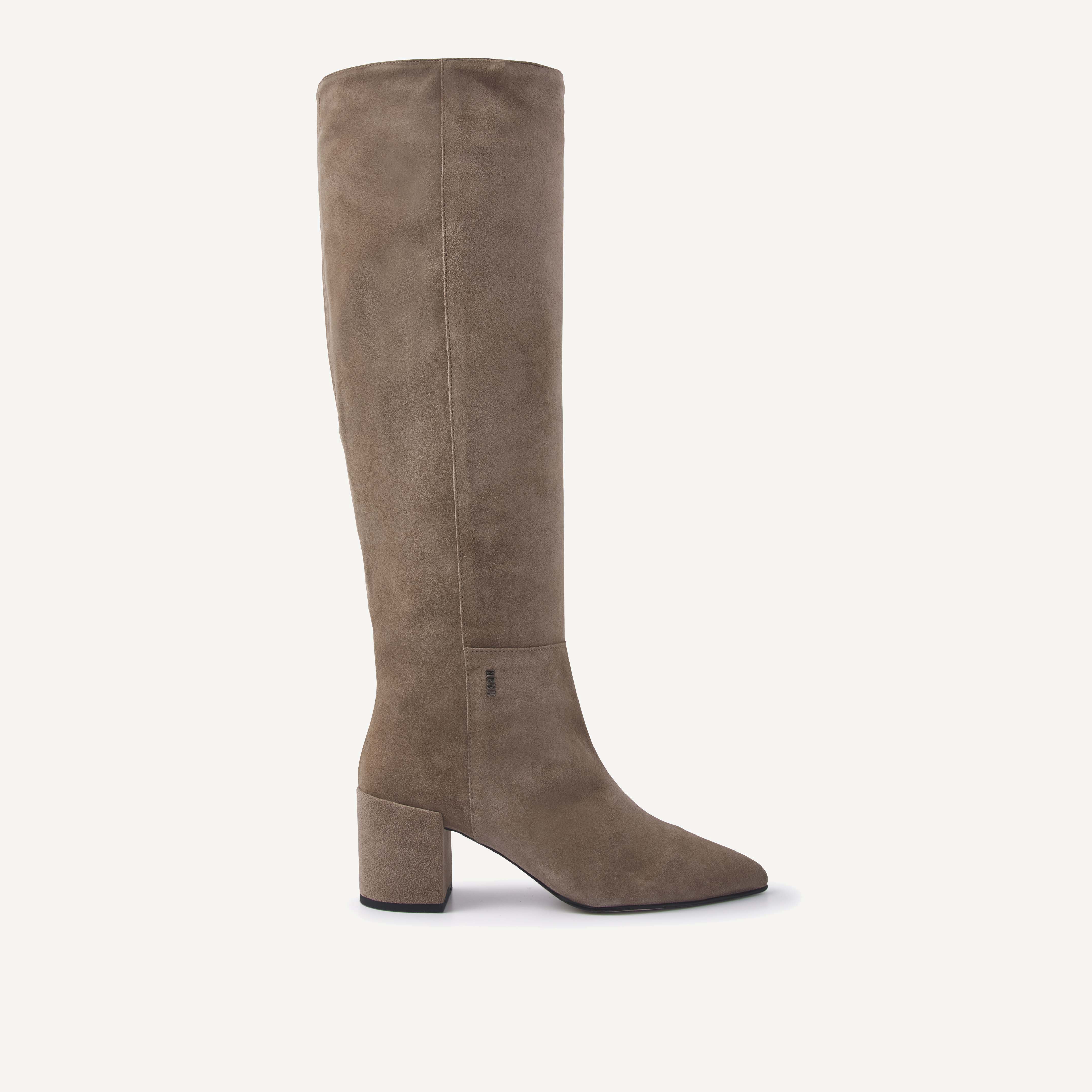 Isa Bella | Taupe Wildleder Boots für damen