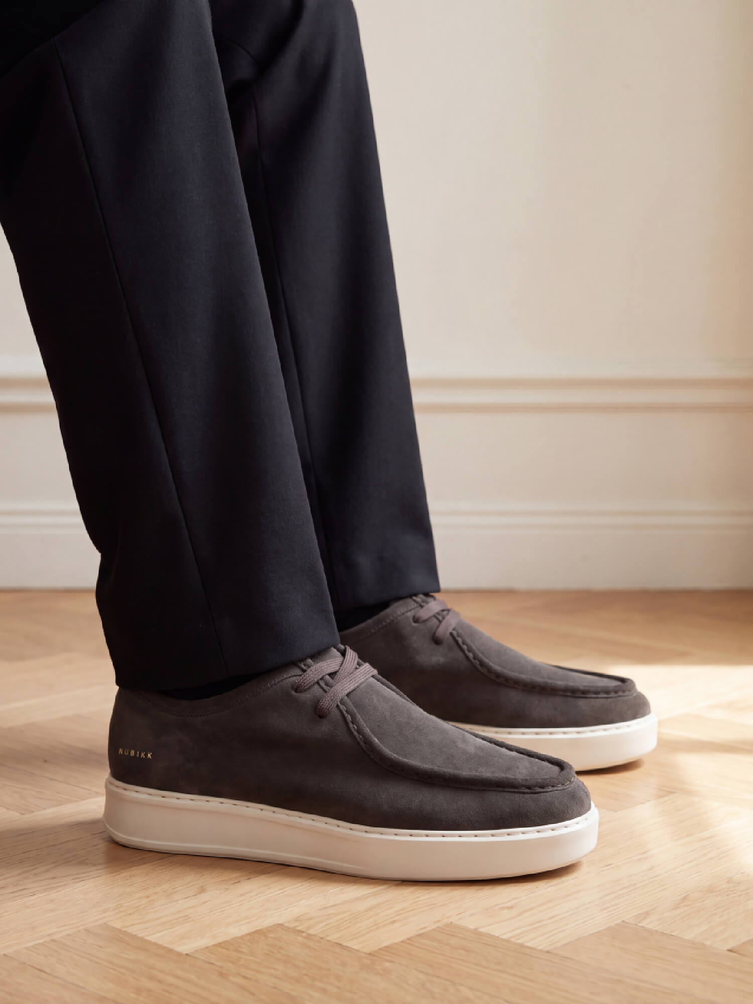 Vick Ryan | Baskets en Daim Marron pour Homme