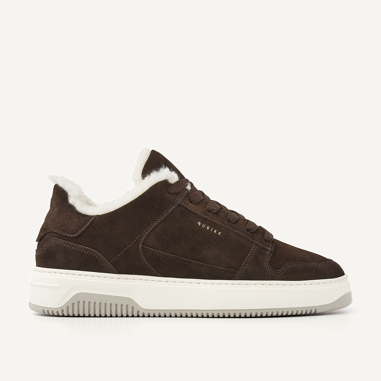 Basket Court Fur | Donkerbruin Sneakers voor Heren