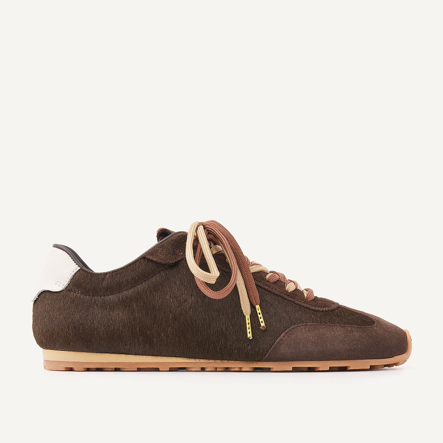 Billy Lou | Sneakers en pony marron foncé pour Femme