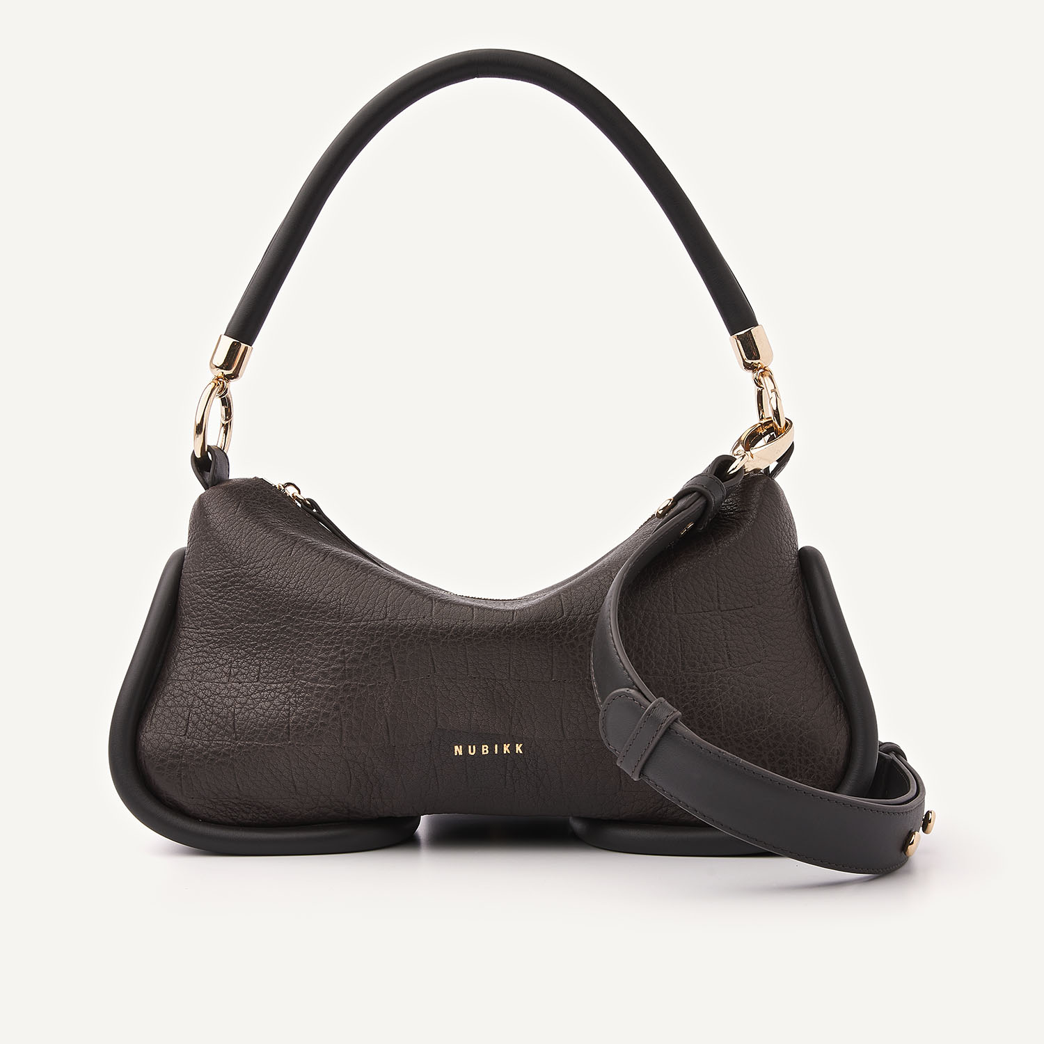 Bibi Bag | Braune Leder Kroko Tasche für Damen