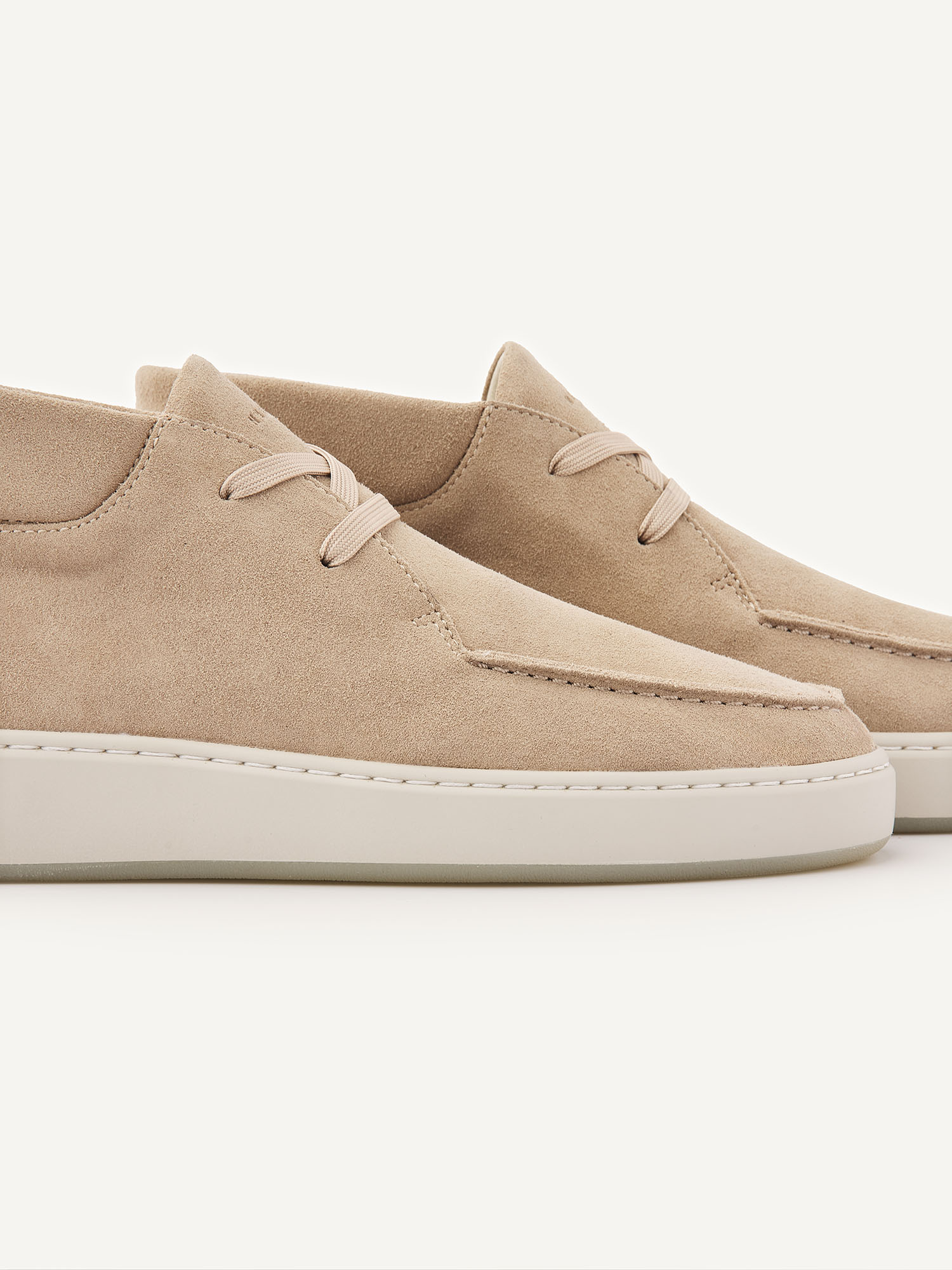 Jiro Gio II | Mocasín de Ante Beige para Hombre