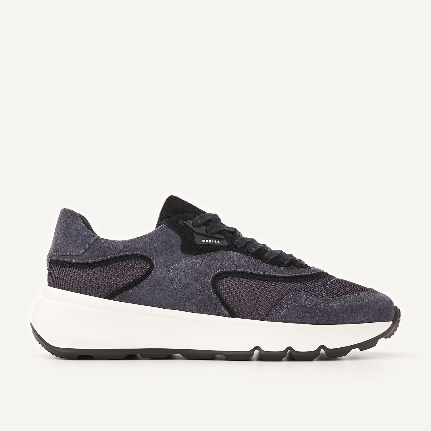 Luca Noa | Zapatillas de Ante Azul Negro para Hombre