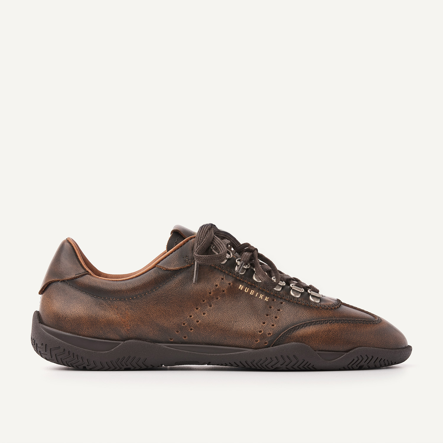 Charlie Lou | Bruine Leren Sneakers voor Dames