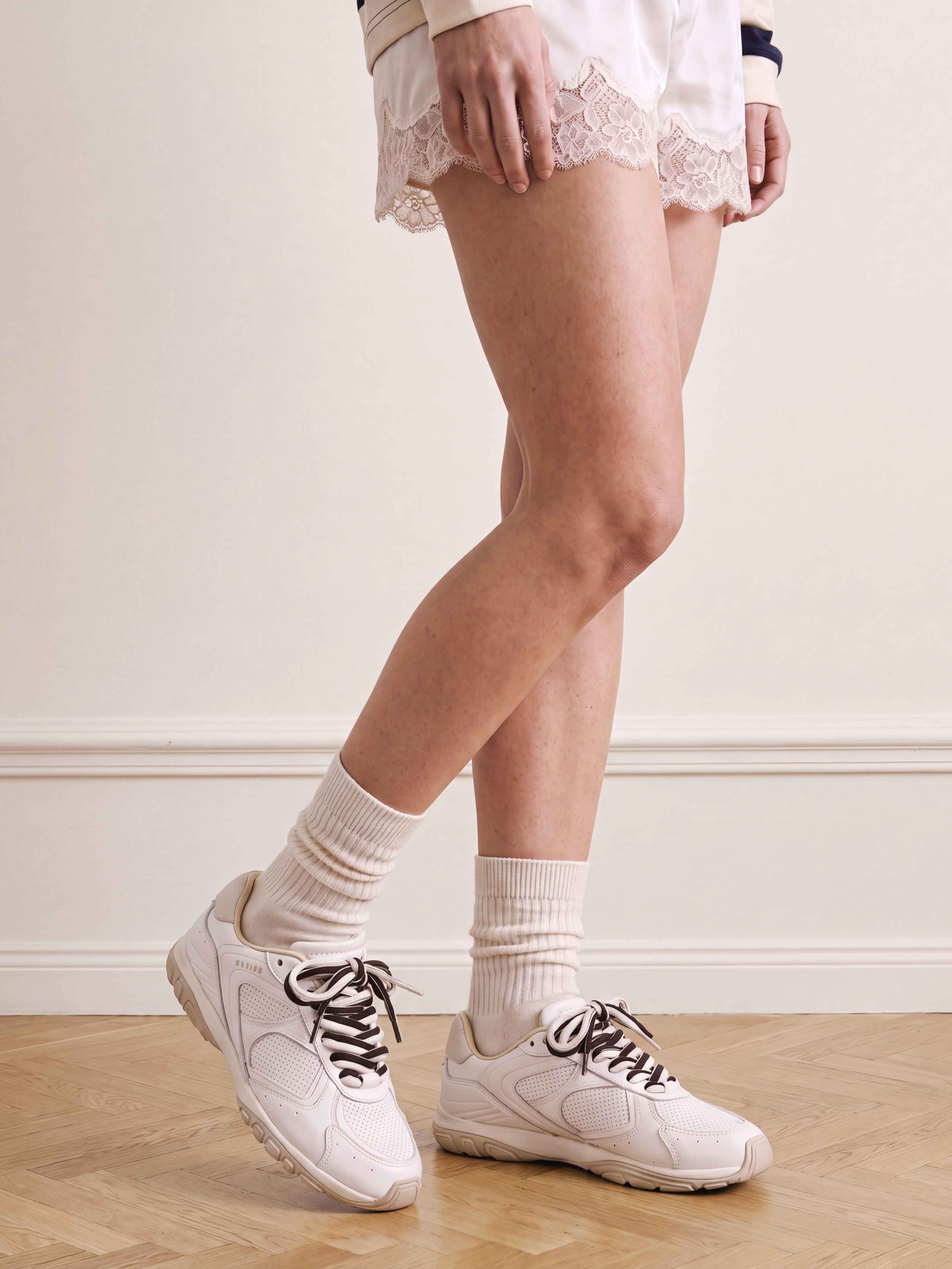 Benny Morgan | Witte Leren Sneakers voor Dames