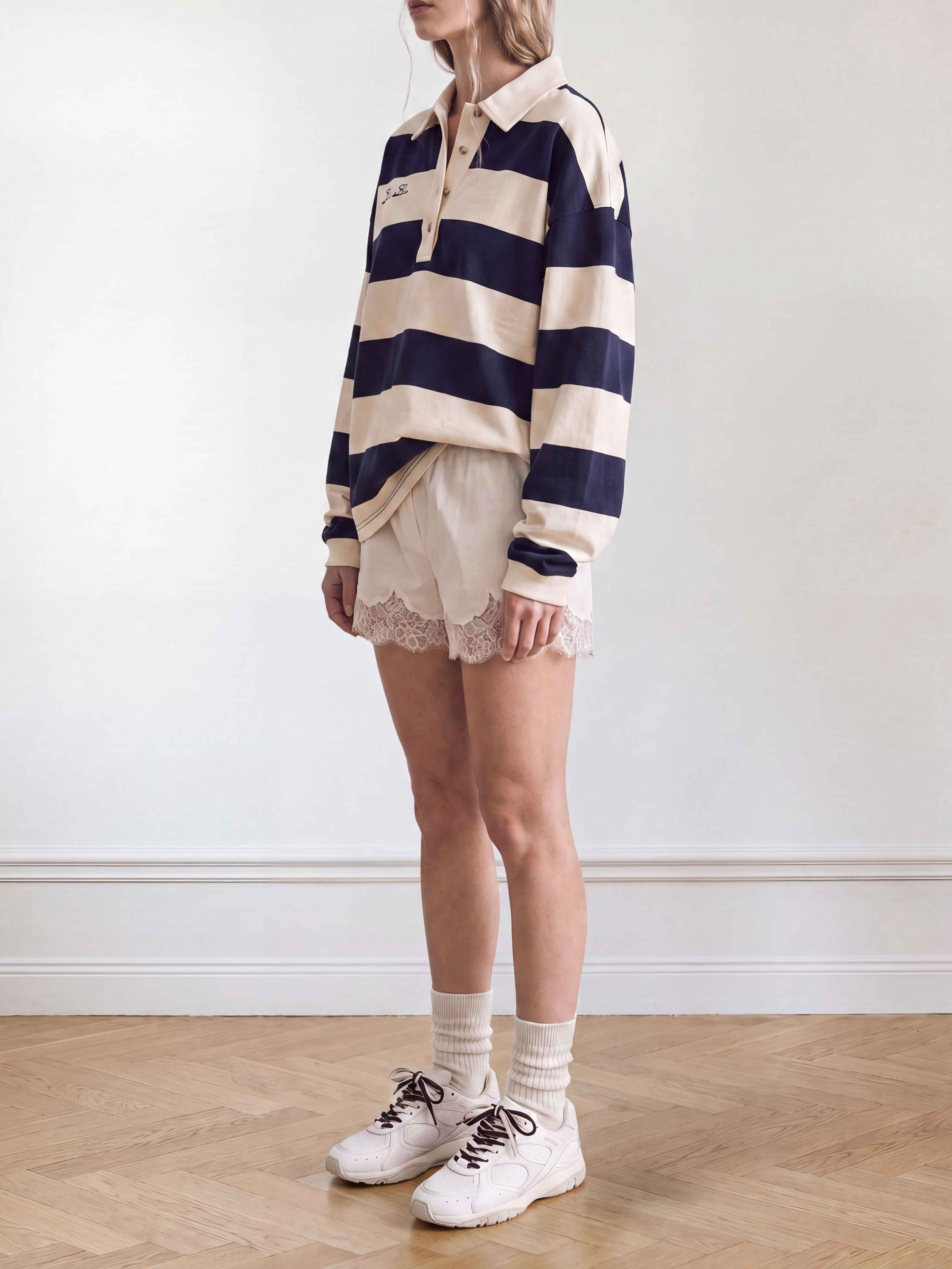 Benny Morgan | Witte Leren Sneakers voor Dames