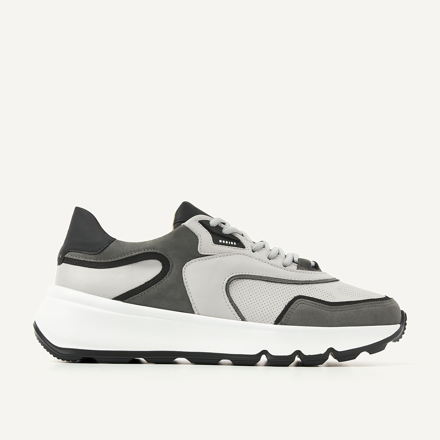 Luca Noa | Donkergrijze Sneakers voor Mannen
