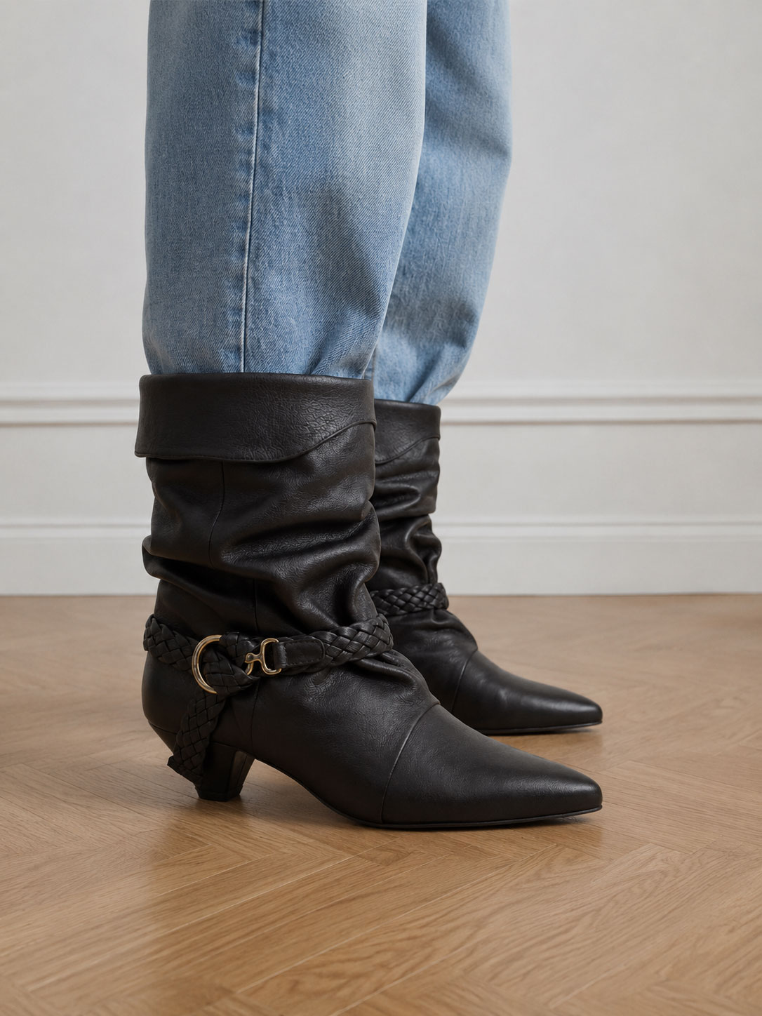 Sally Lynn | Black Leather Boots for Women
