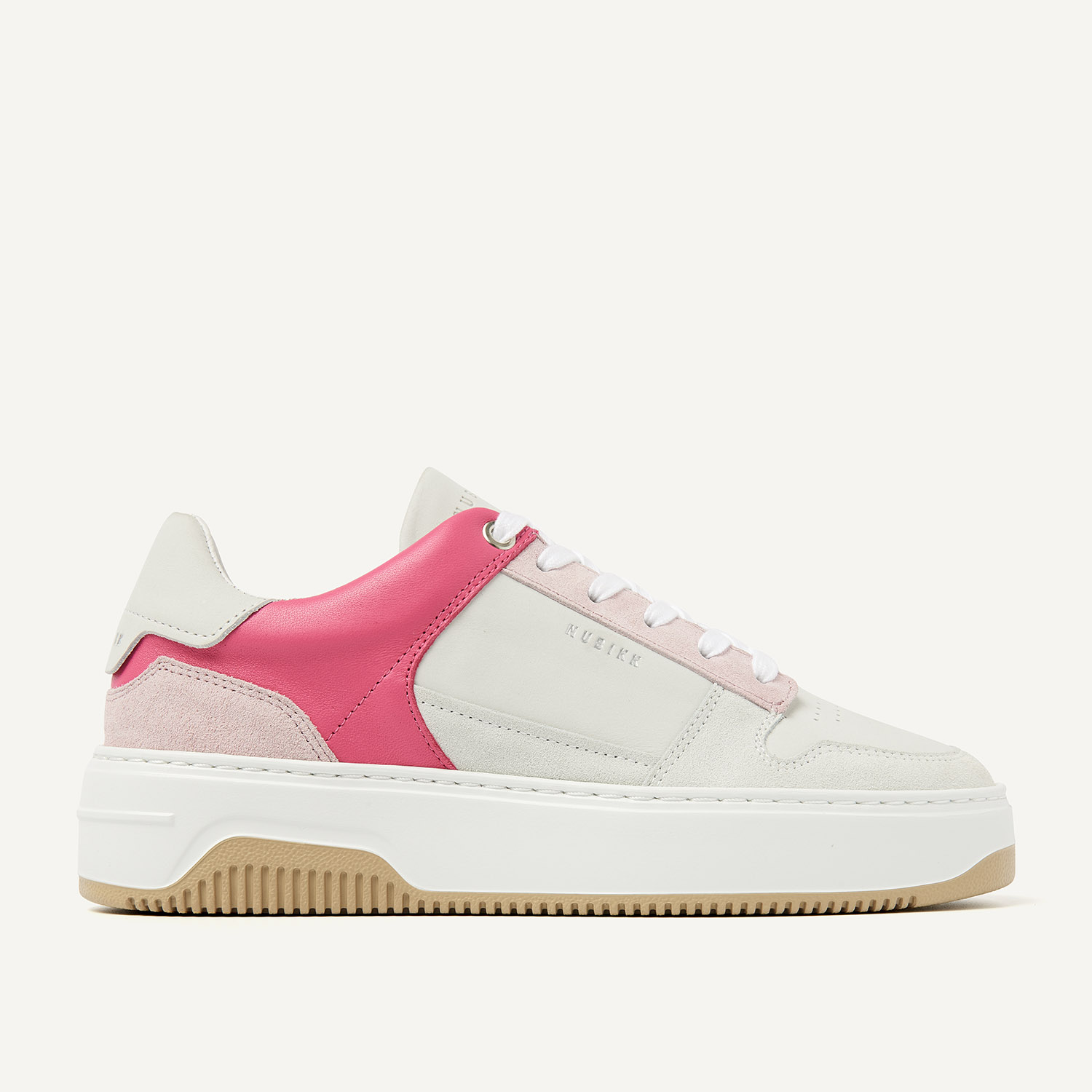 Basket Court | White Pink Sneakers for Women