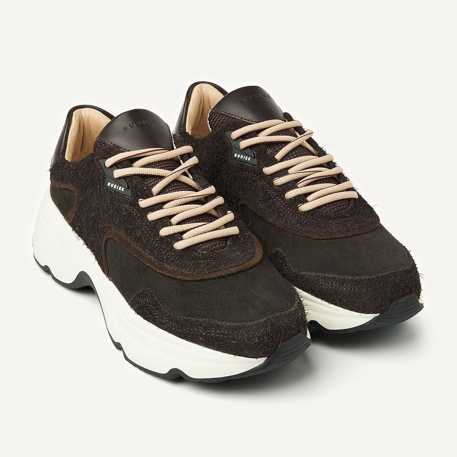 Ross Zay | Braune Hairy Sneakers für Damen