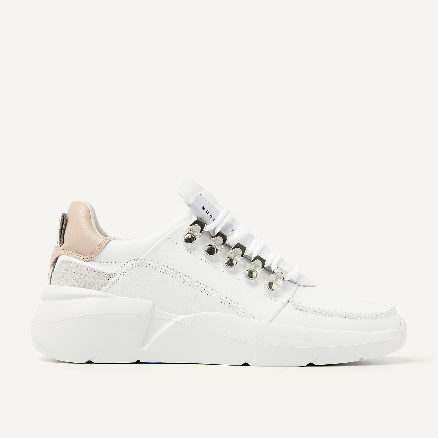 Roque Roman | White Nude Sneakers for Women