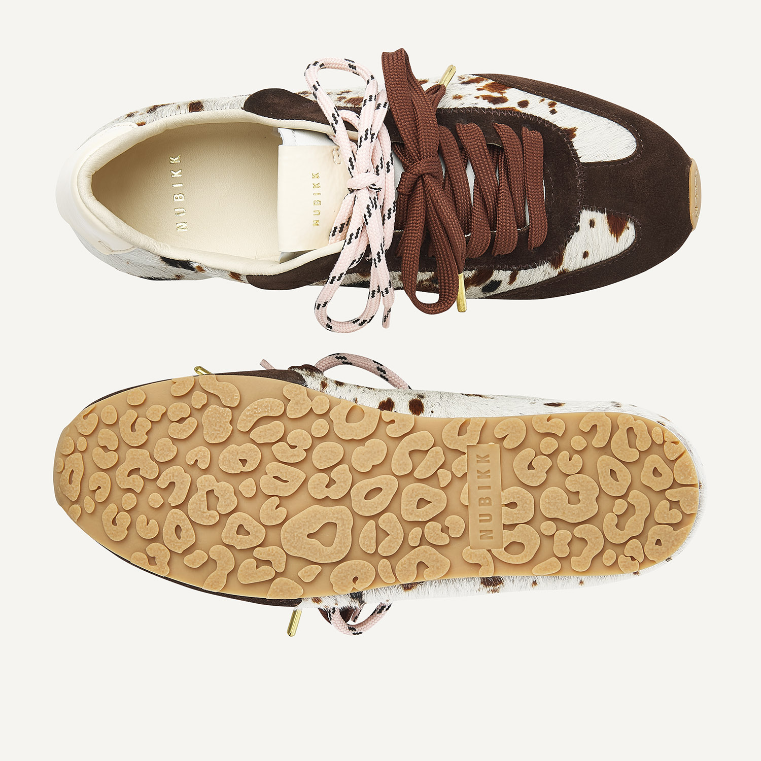 Billy Lou | Cow Pony bruine Sneakers voor Dames