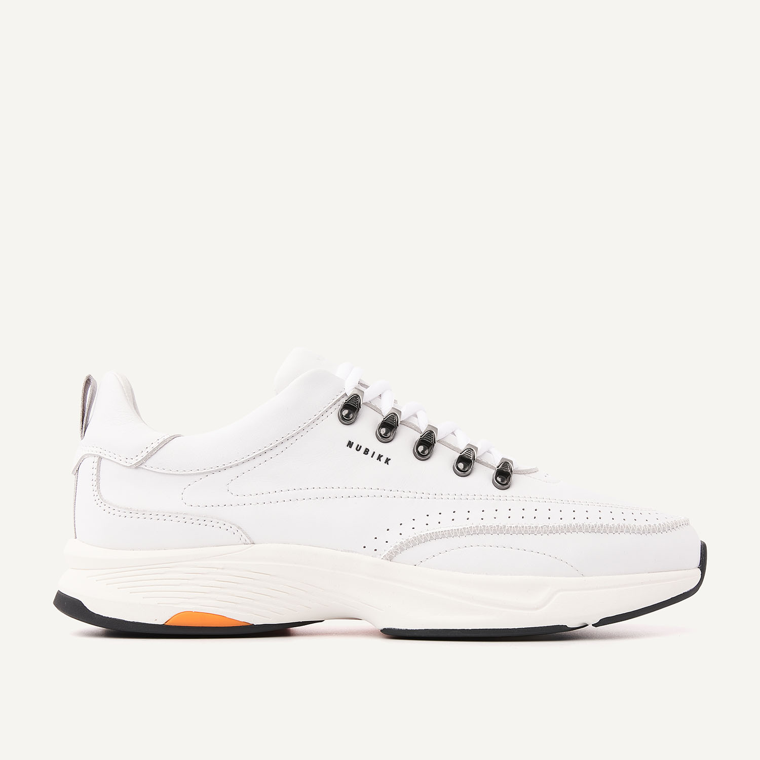 Nero Reese | Witte Leren Sneakers voor Heren