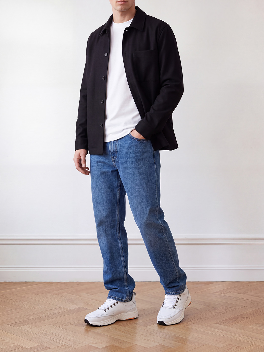 Nero Reese | White Leather Sneakers for Men
