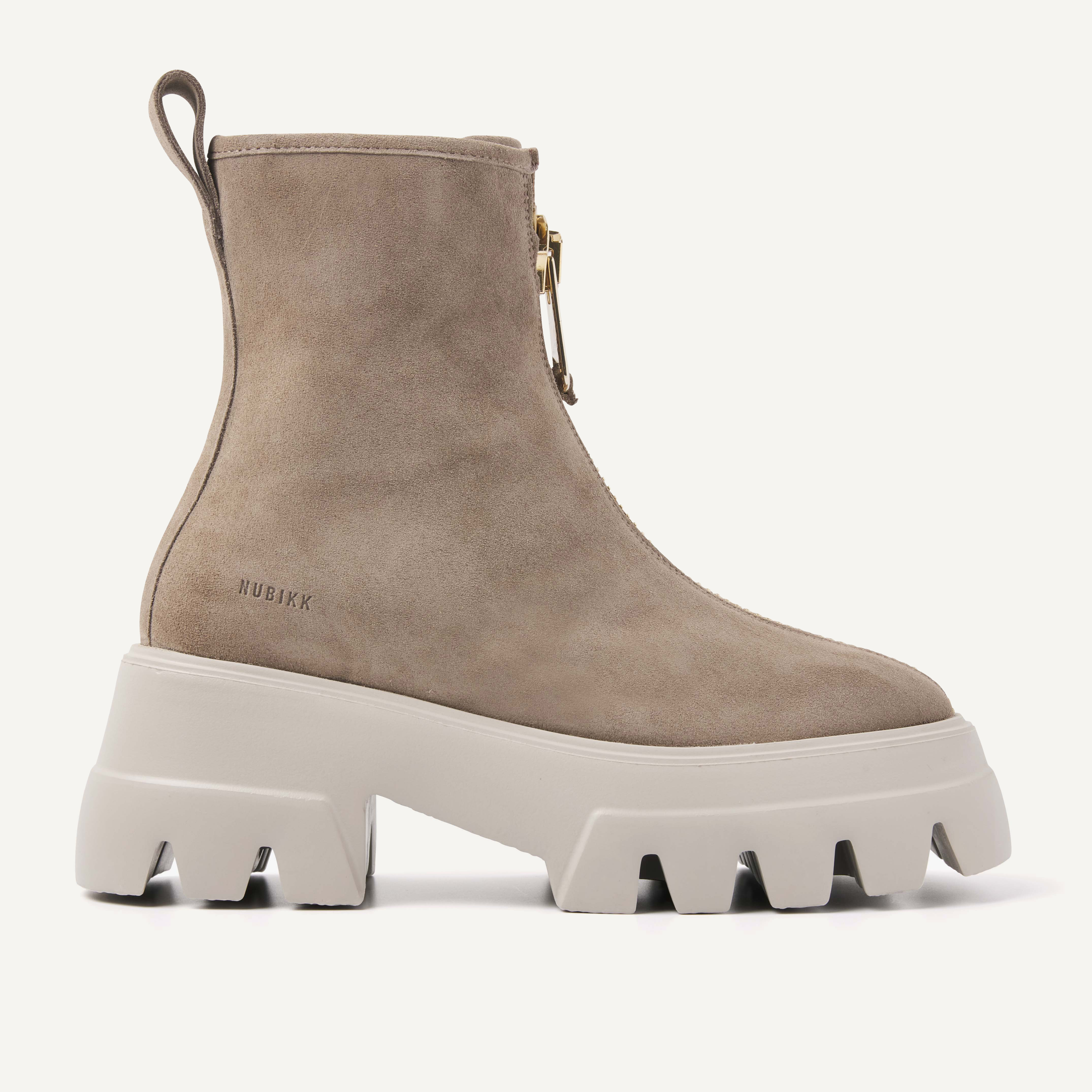 Flore Farai | Taupe Boots for Women
