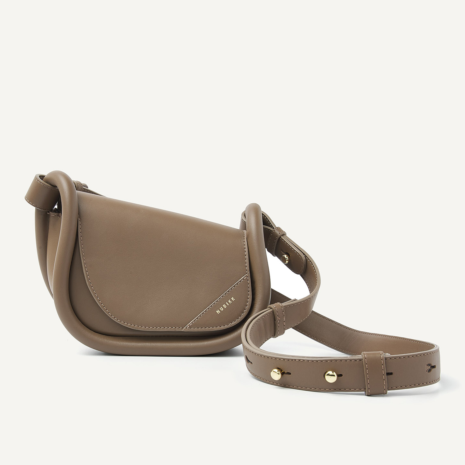 Bobby Mini Bag | Taupe Tas voor Dames