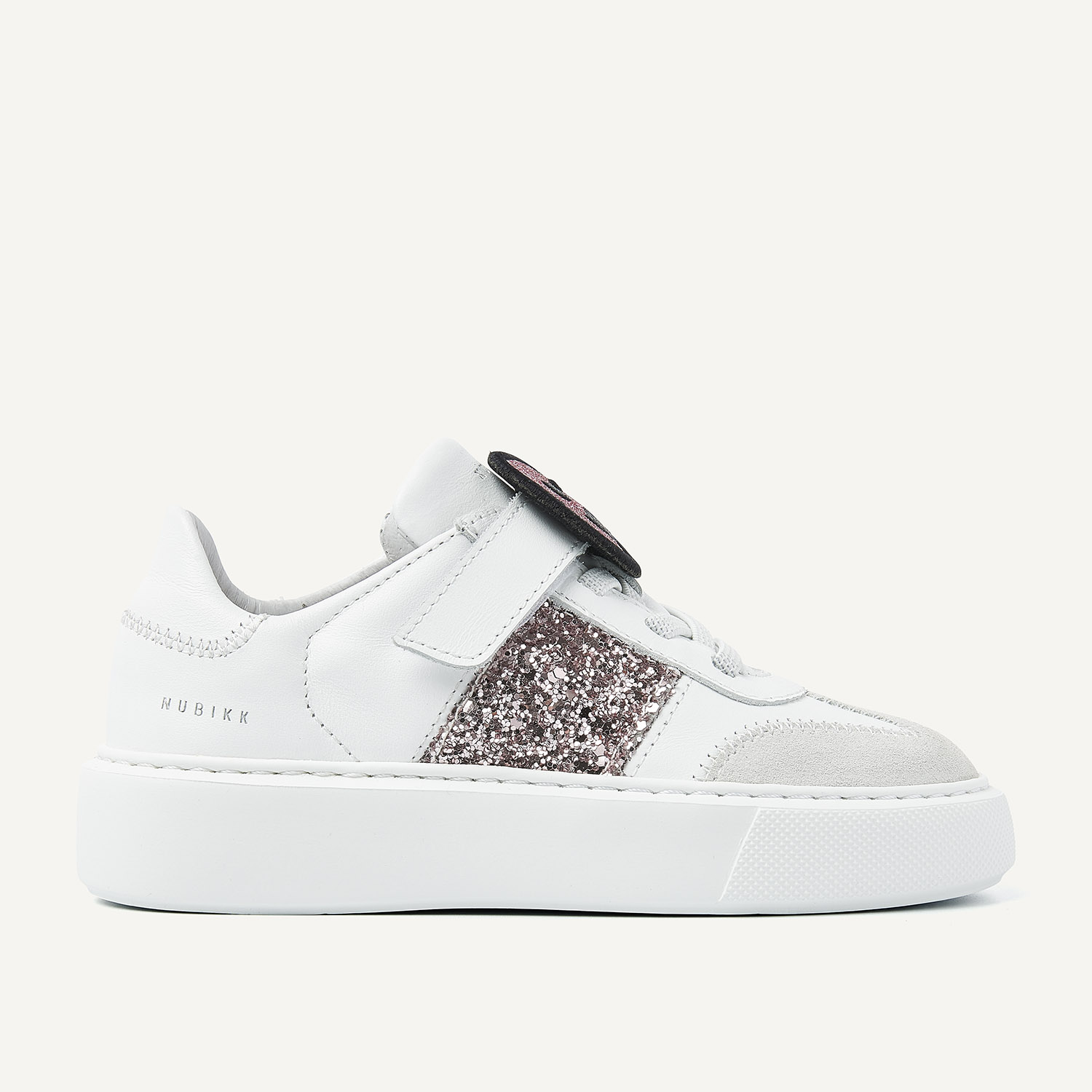 Vince Wing K | Witte Glitter Sneakers voor Kids