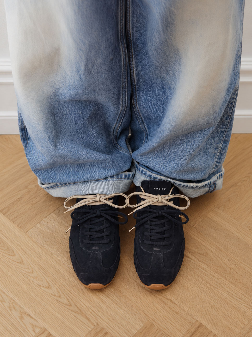 Billy Lou II | Blauwe Suède Sneakers voor Dames