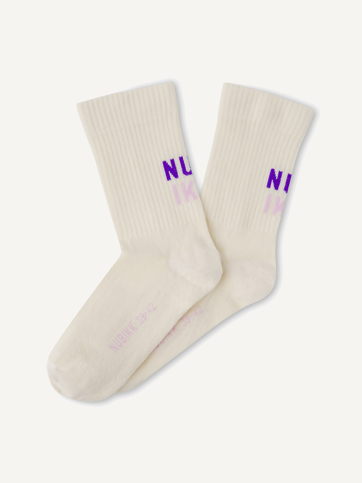 Nova Socks | Beige combi socks for women