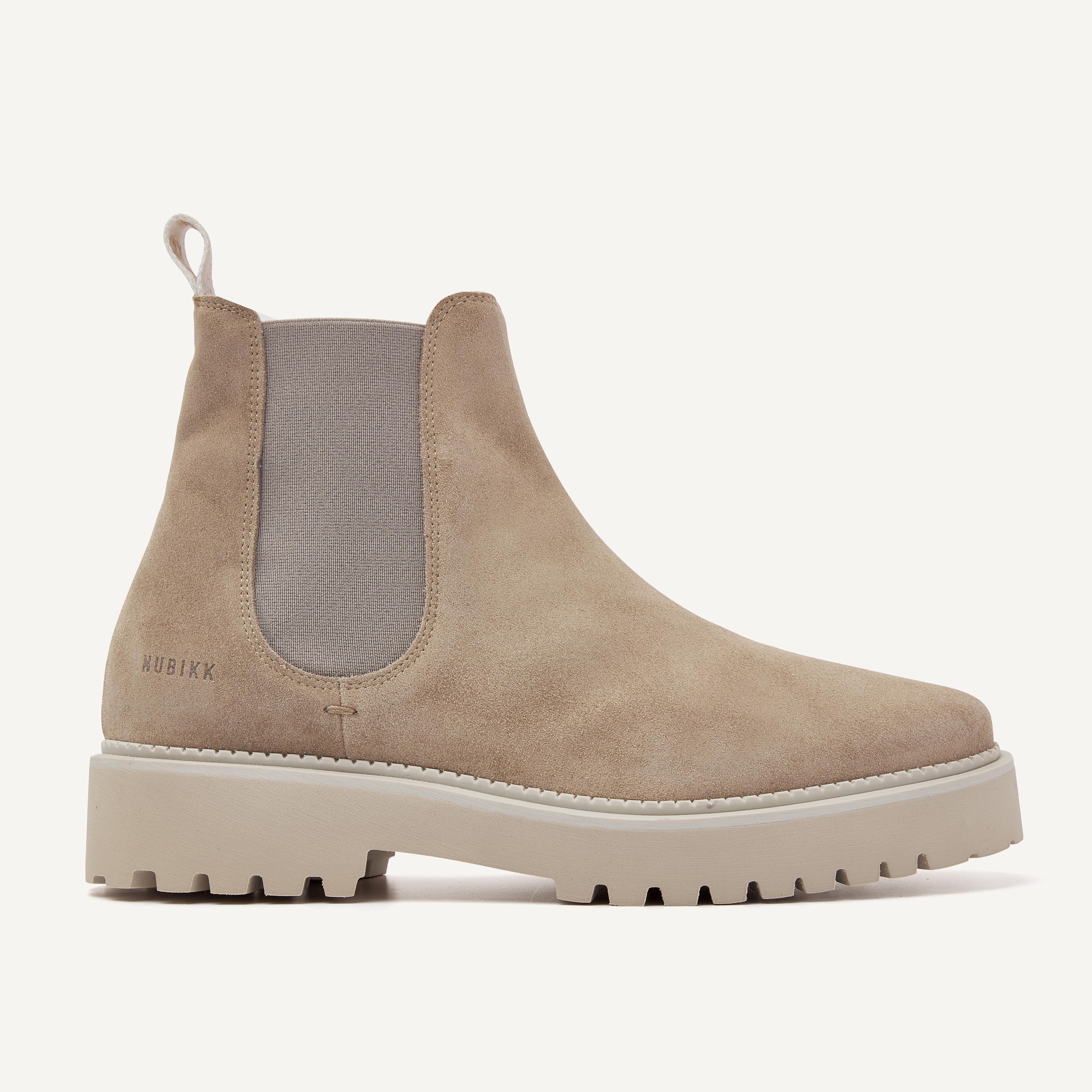 Logan Rai | Taupe Chelsea Boots voor Heren