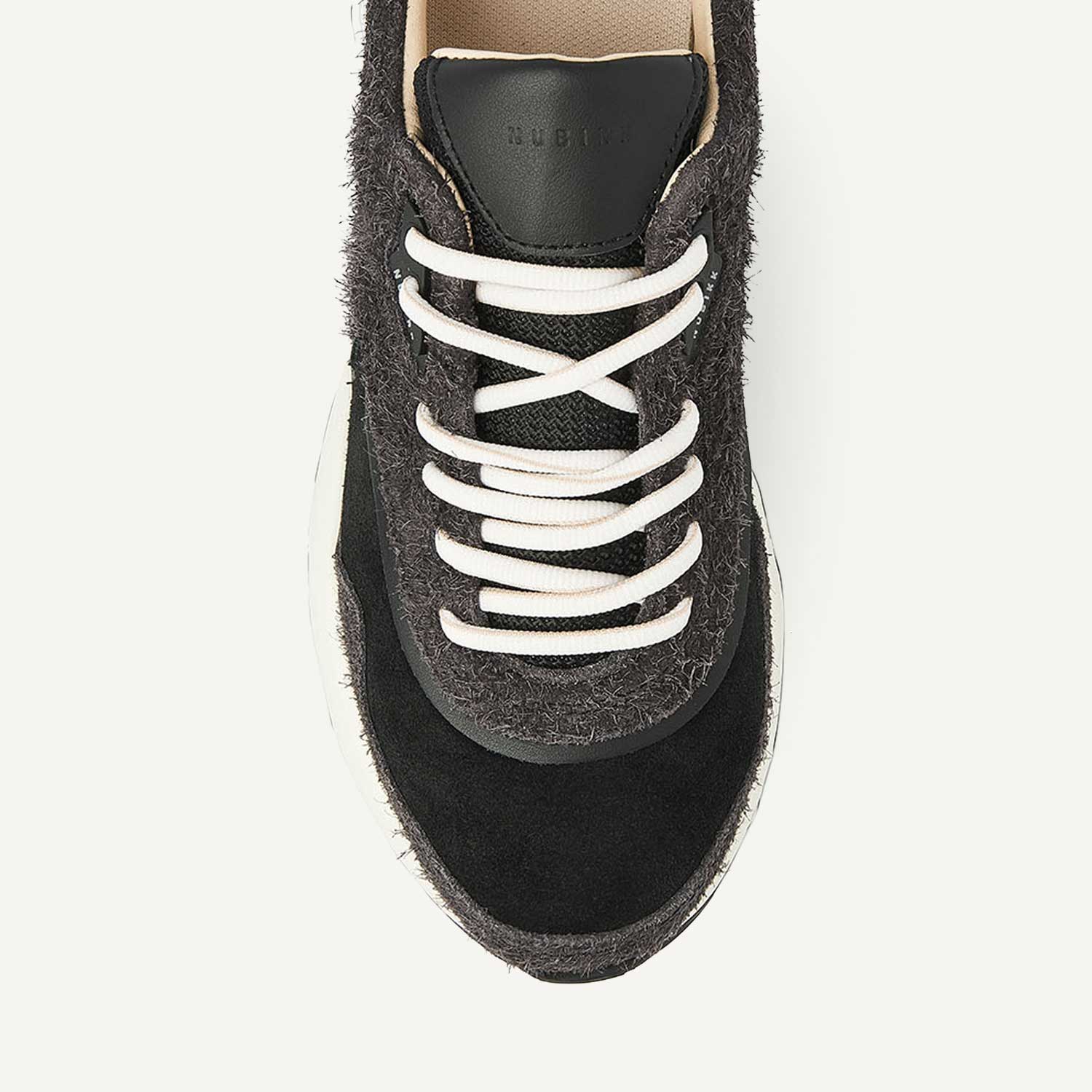 Ross Zay | Schwarze Hairy Sneakers für Damen