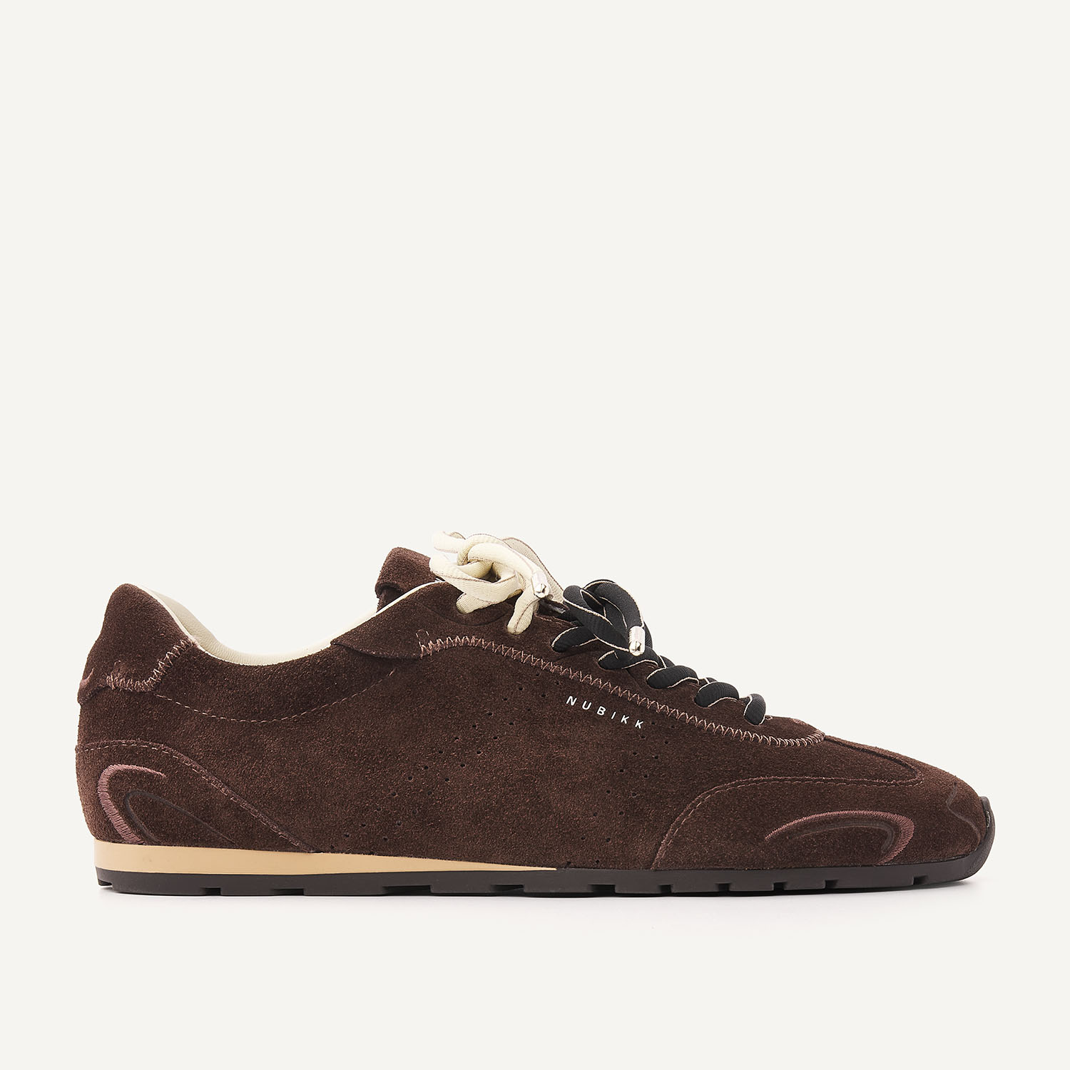 Billy Lou II | Dark Brown Suede Sneakers for Women