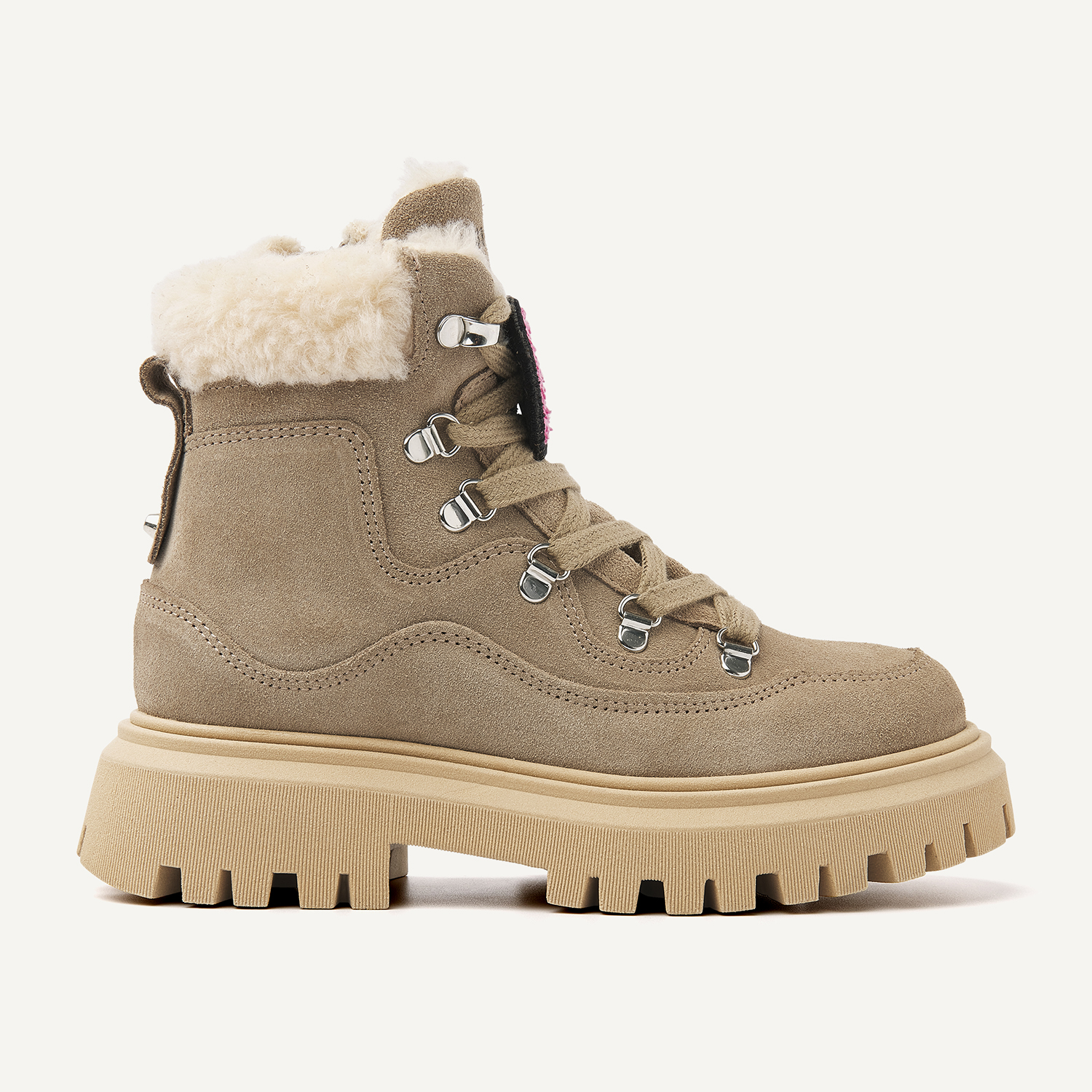 Fae Montagne JR | Taupe Suède Boots voor Kids