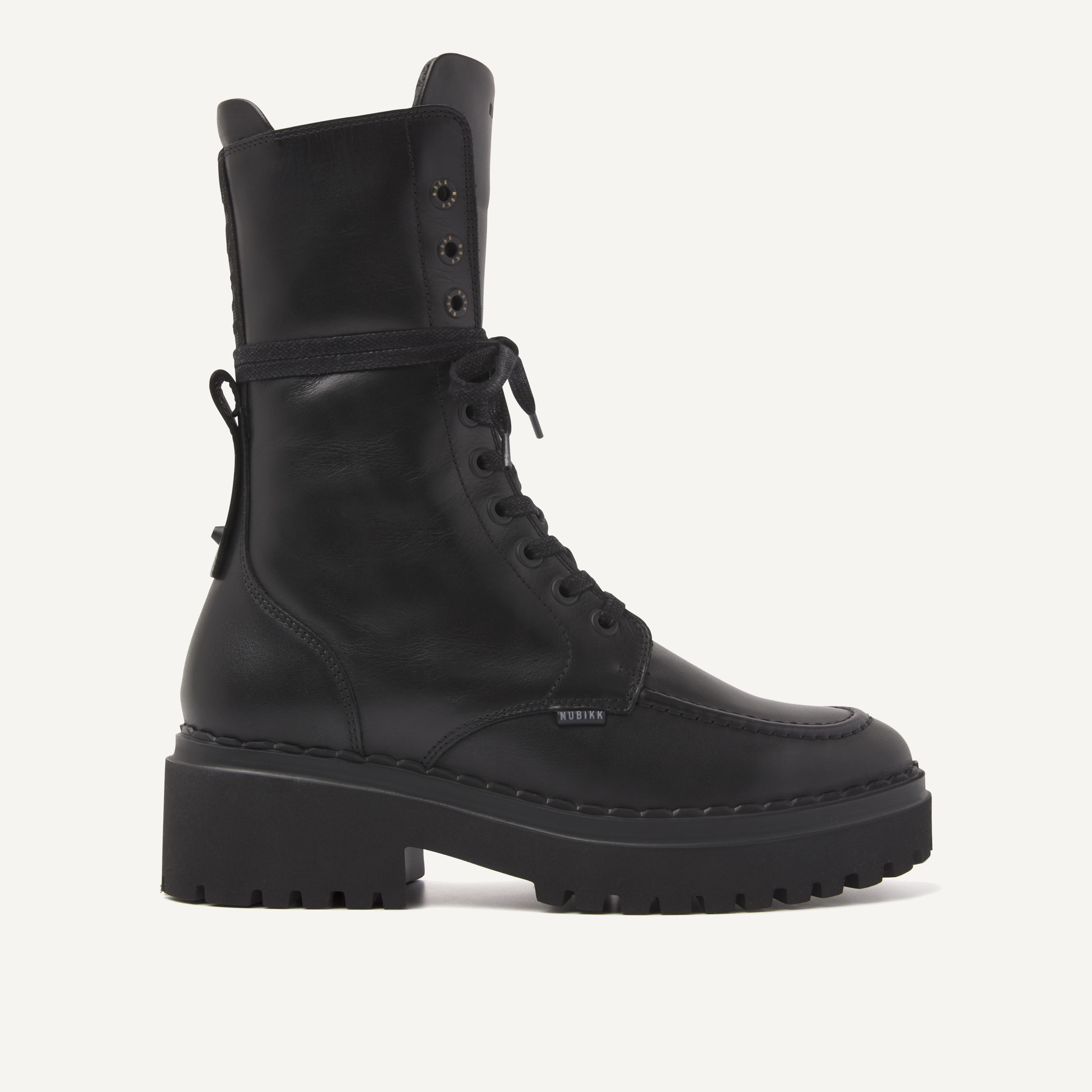 Fae Aubine | Schwarze Biker Boots für damen