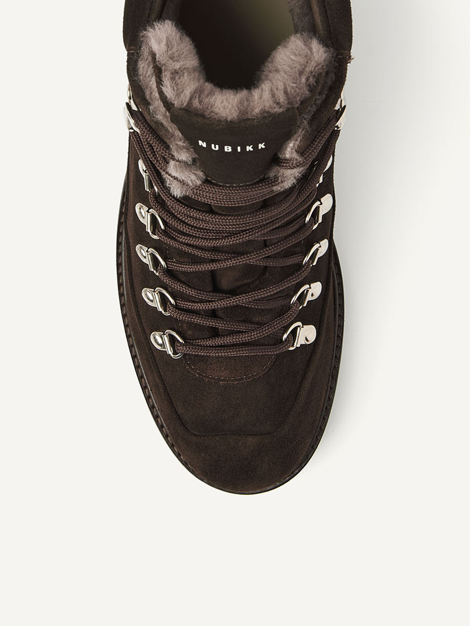 Logan Chad Fur | Brown Suede Boots for Men