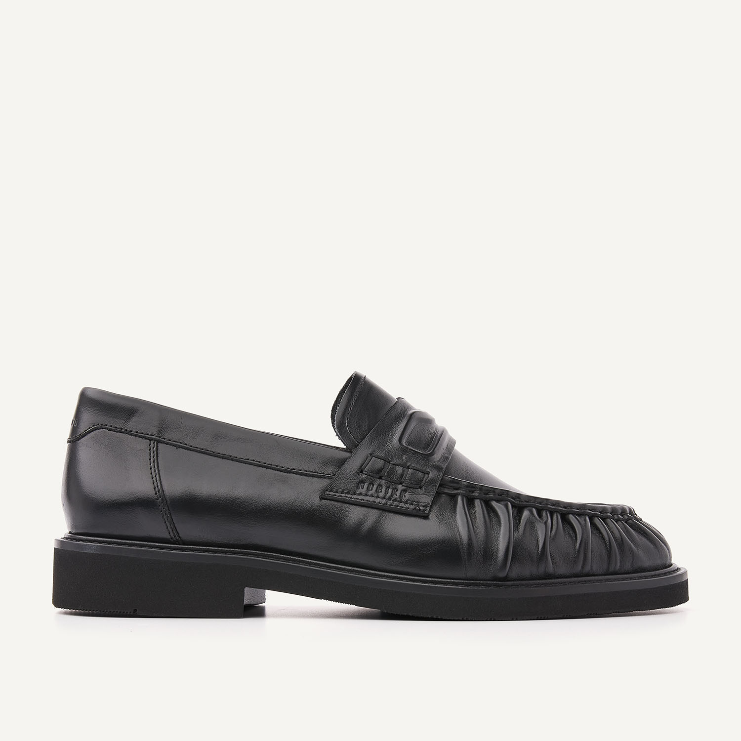 Jones Mio | Black Leather Loafers for Women
