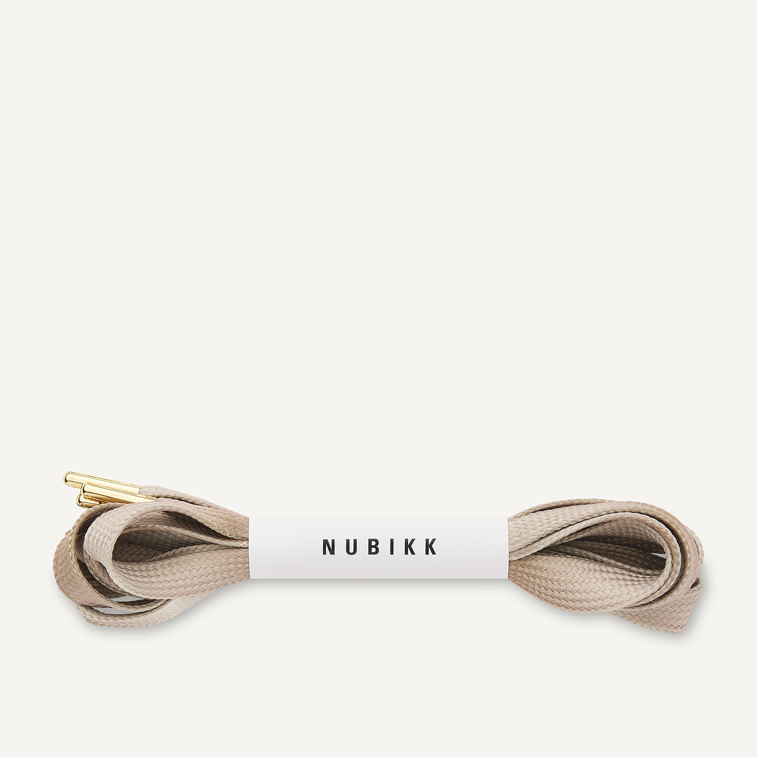 Lacets Dip Dye | Lacets plats en nylon beige