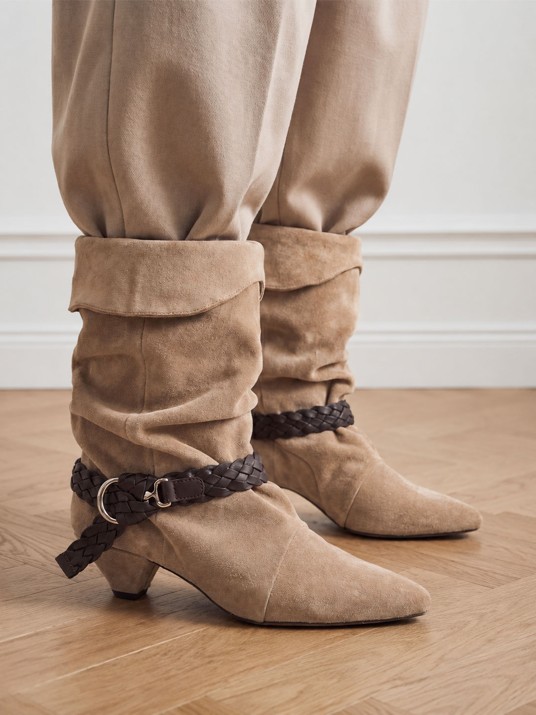 Sally Lynn | Oak Suede Boots for Women