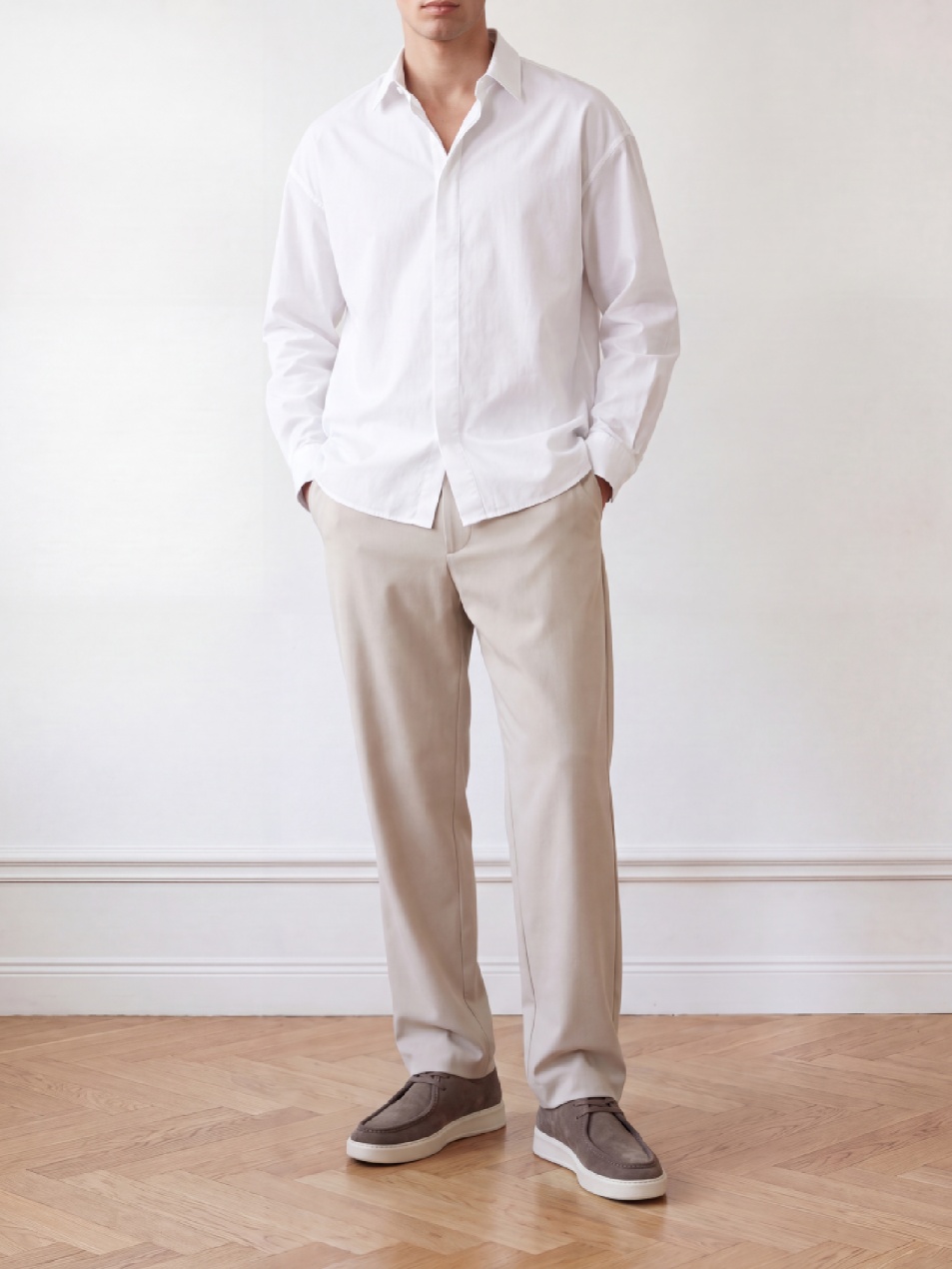Vick Ryan | Baskets en Daim Gris pour Homme