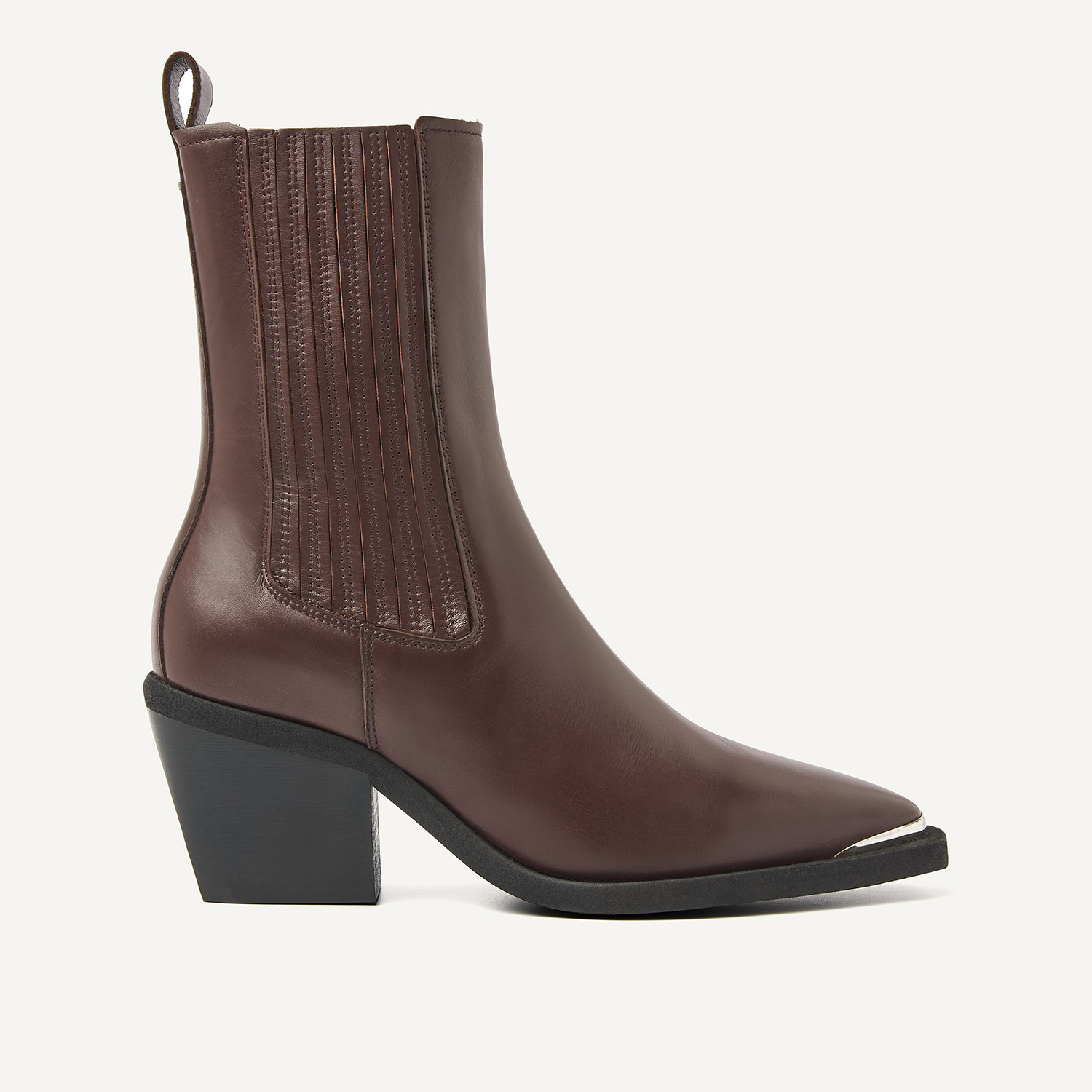 Liv Loua Metal | Bordeaux Boots for Women