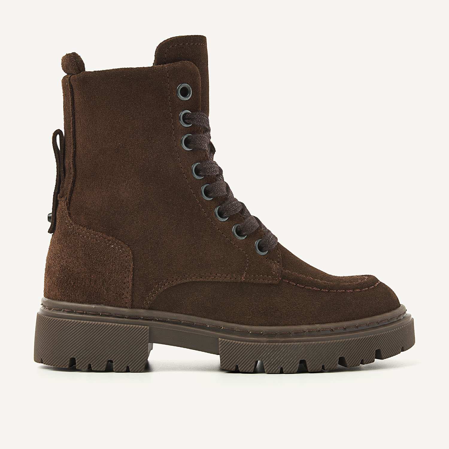 Fae Bobbi Fur JR | Donkerbruine Boots voor Kids
