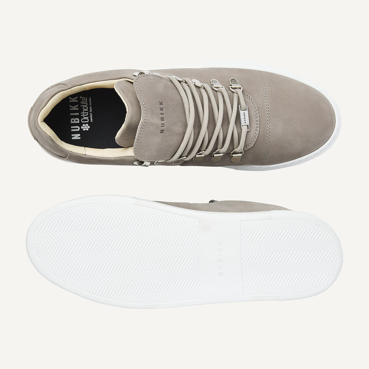 Jagger Classic | Lichtgrijze Sneakers voor Heren