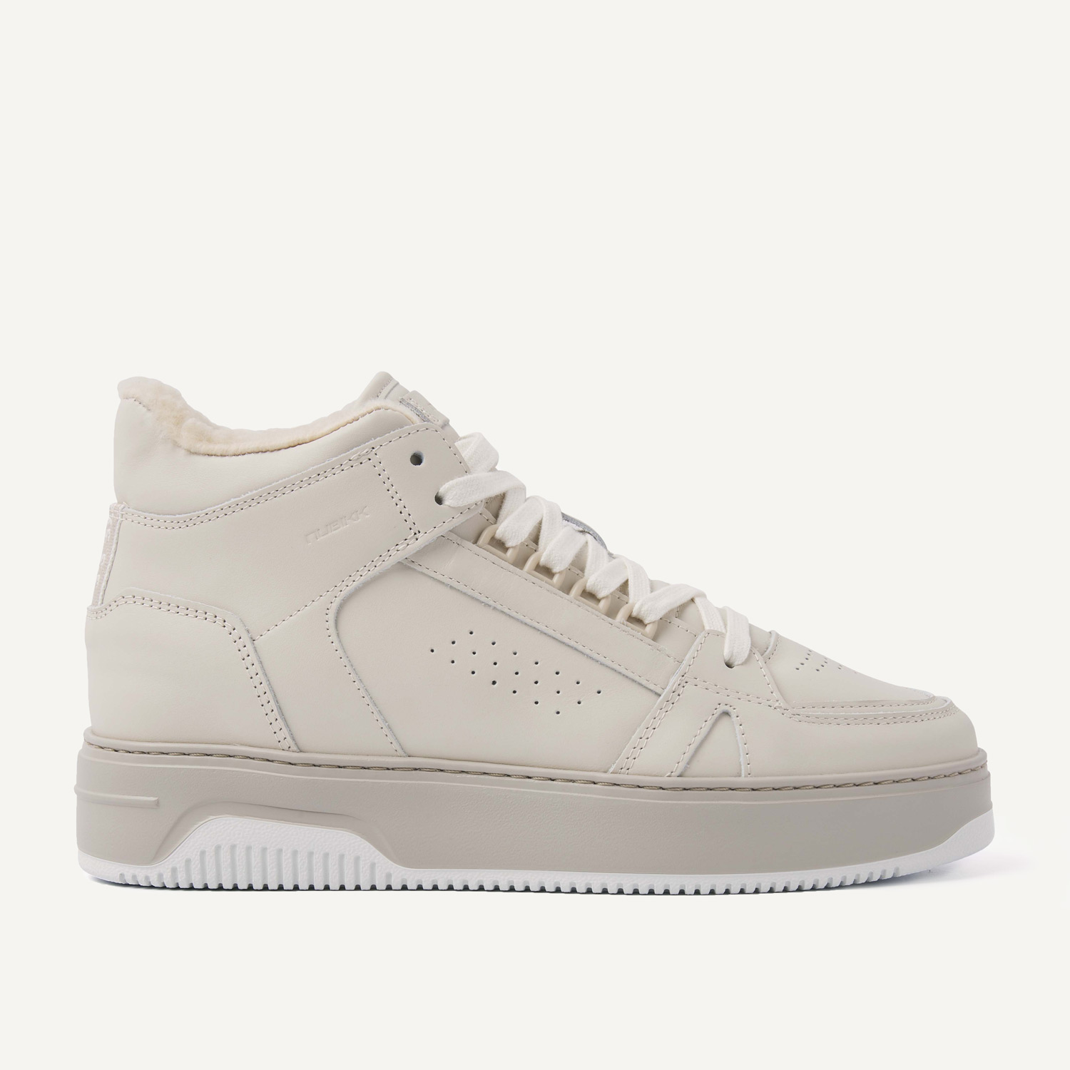 Basket Mid Fur | Beige Sneakers for Women