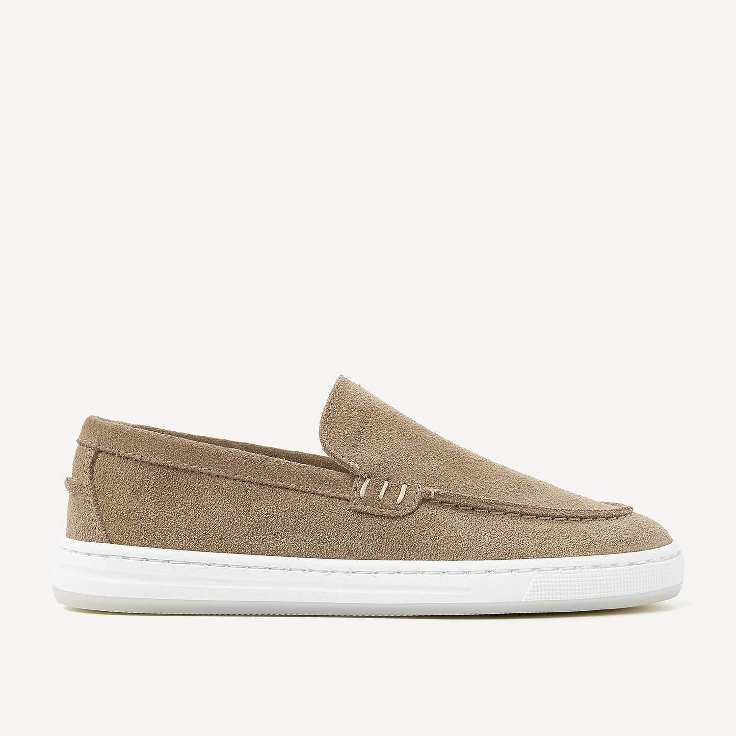 Jiro Mio JR | Beigefarbene Slipper für Kinder