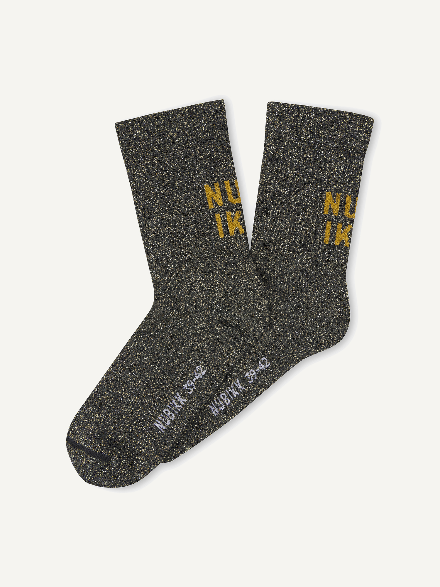 Nova | Black Glitter Socks for Women