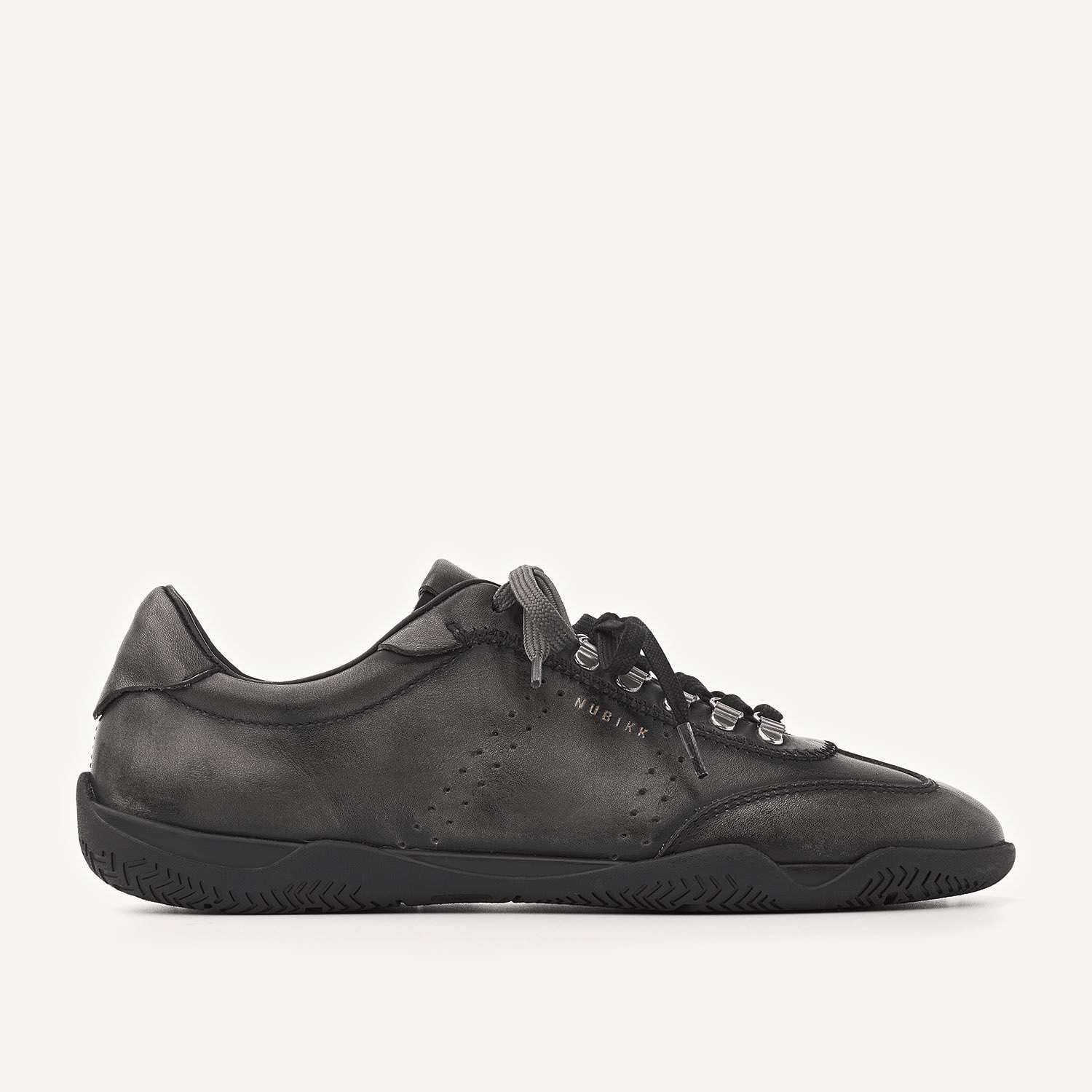 Charlie Lou | Baskets en Cuir Noir pour Femme