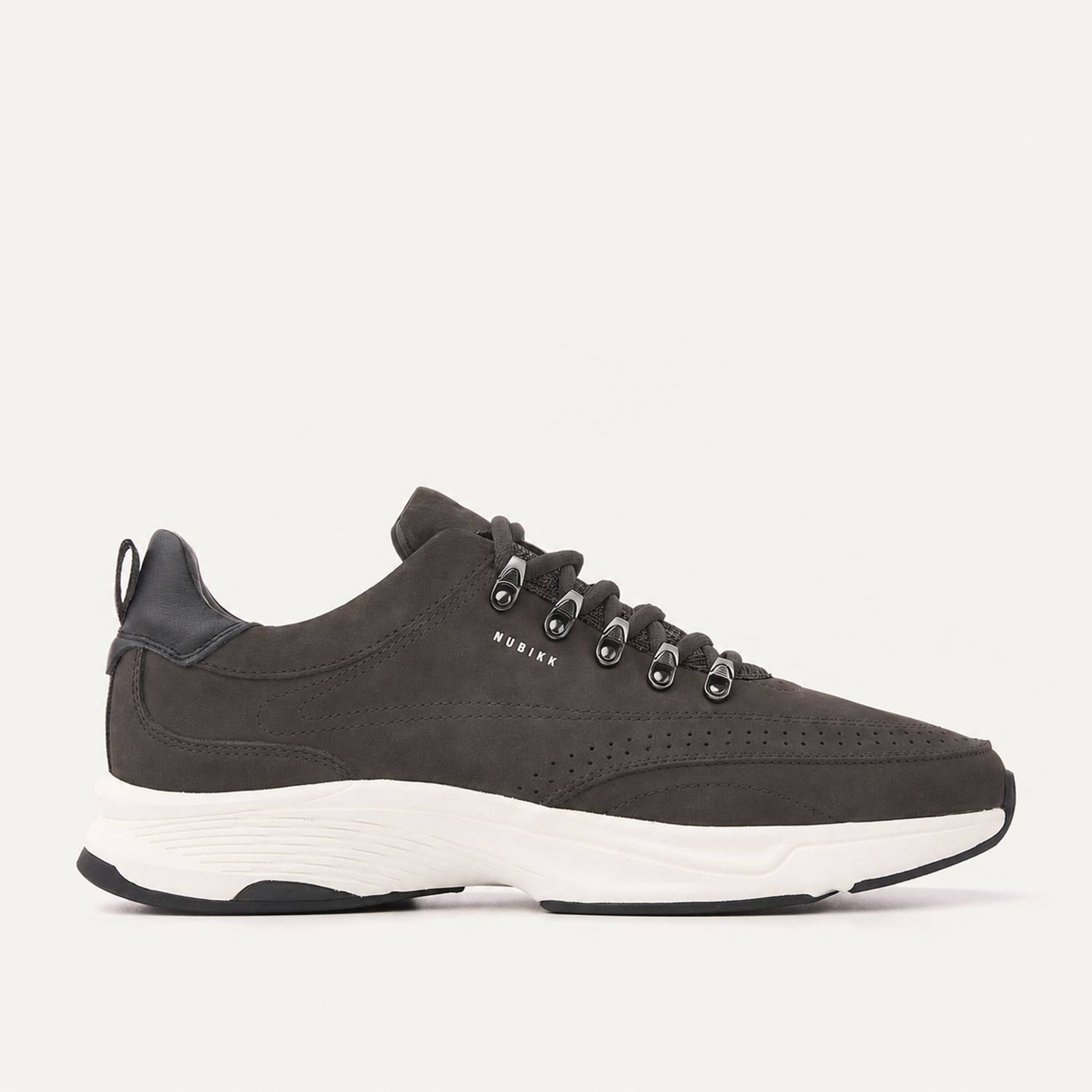 Nero Reese | Grey Leather Sneakers for Men