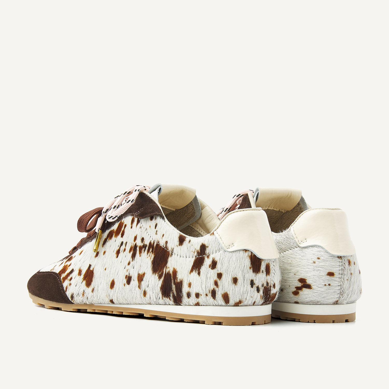 Billy Lou | Cow Pony bruine Sneakers voor Dames