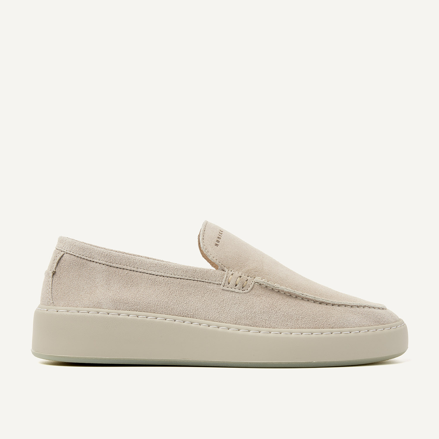 Jiro Mio | Beige Suede Loafers for Men