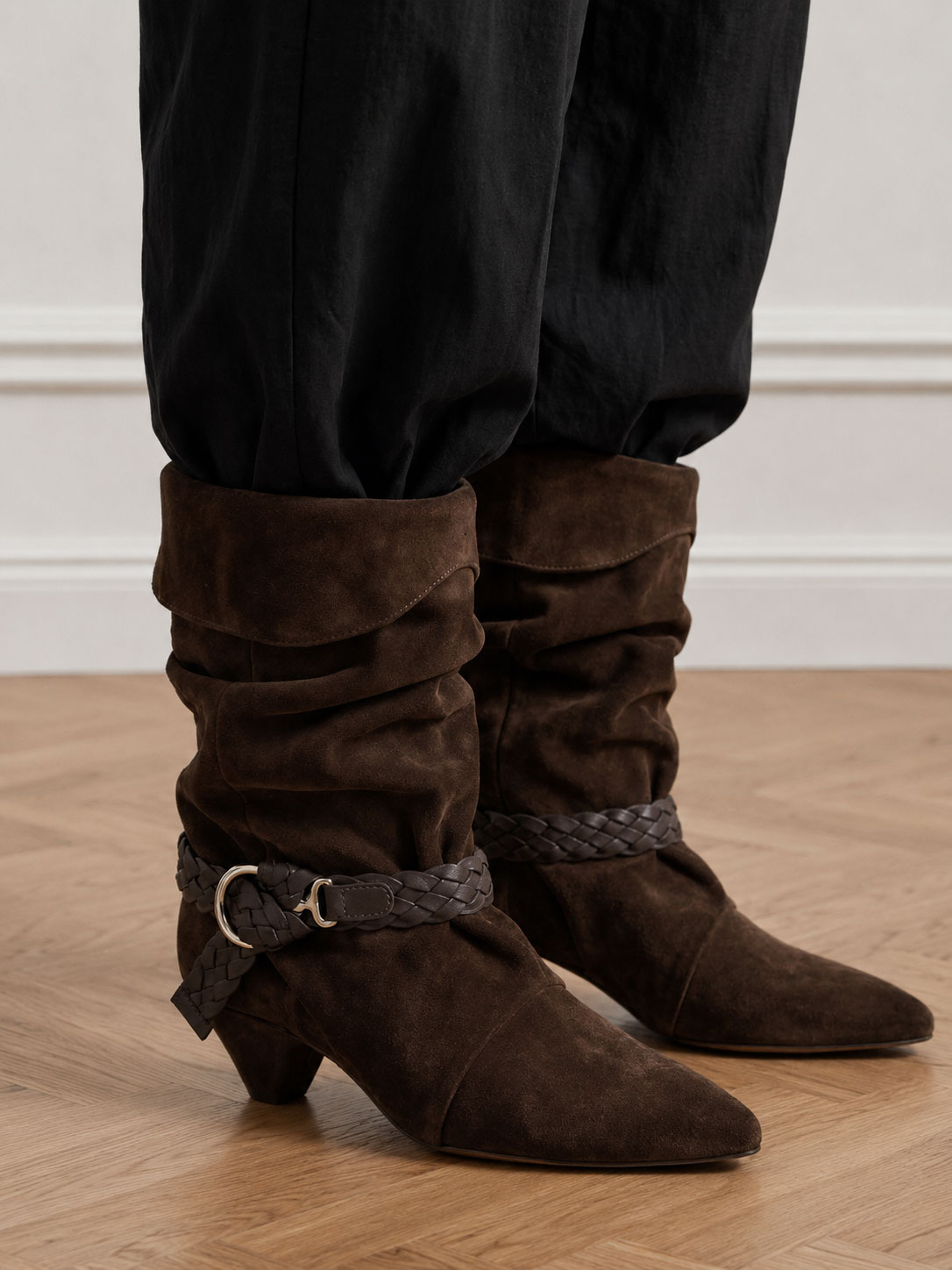 Sally Lynn | Brown Suede Boots for Women