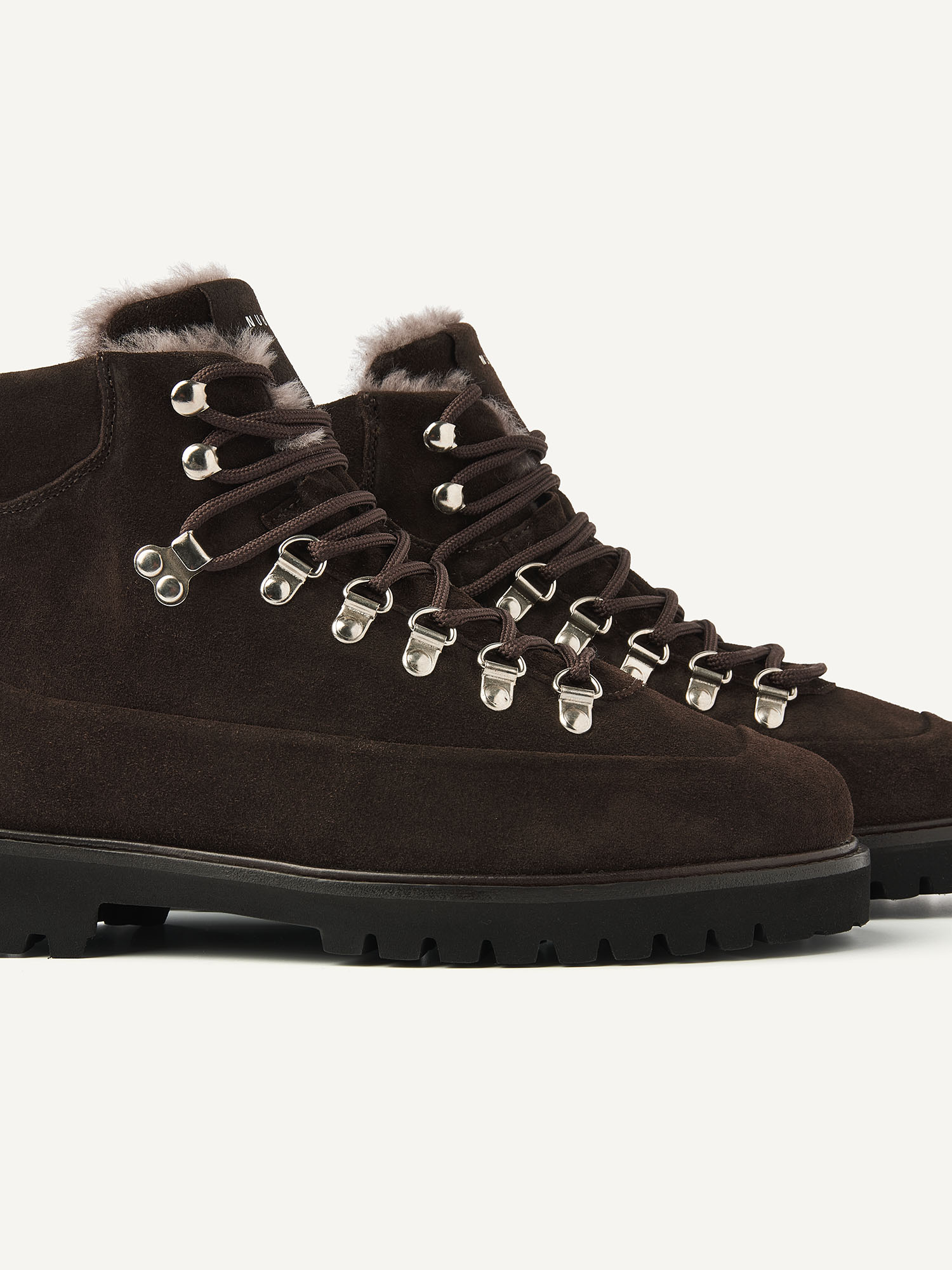 Logan Chad Fur | Brown Suede Boots for Men