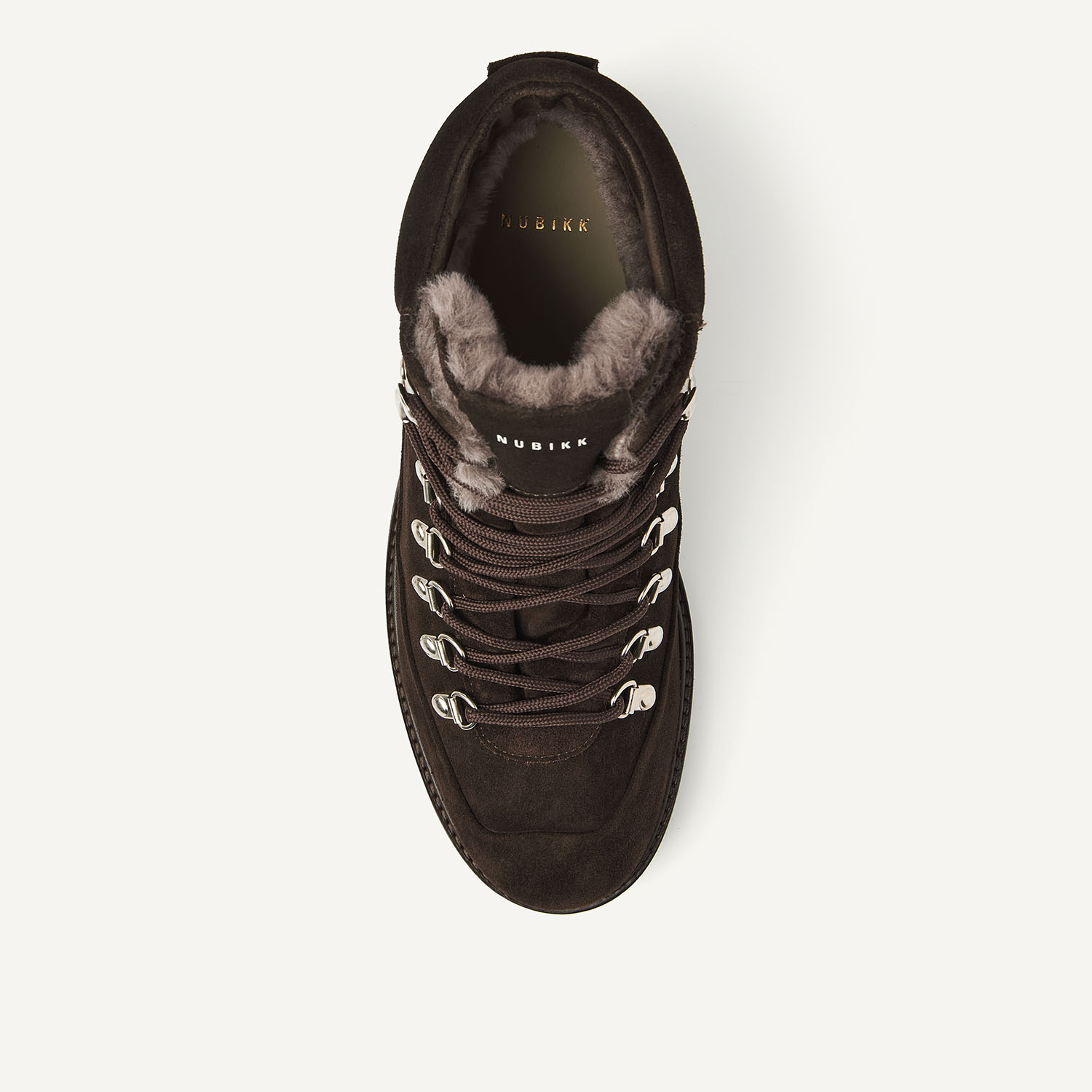 Logan Chad Fur | Brown Suede Boots for Men