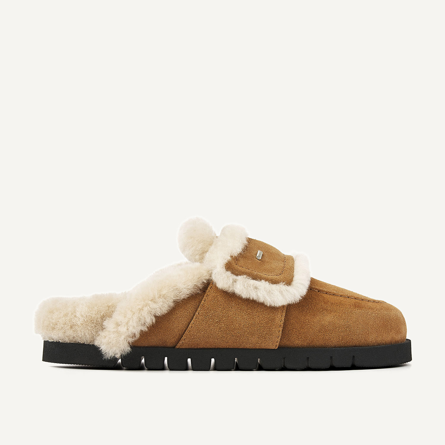 Teddy Furry | Cognacfarbene Hausschuhe für Damen